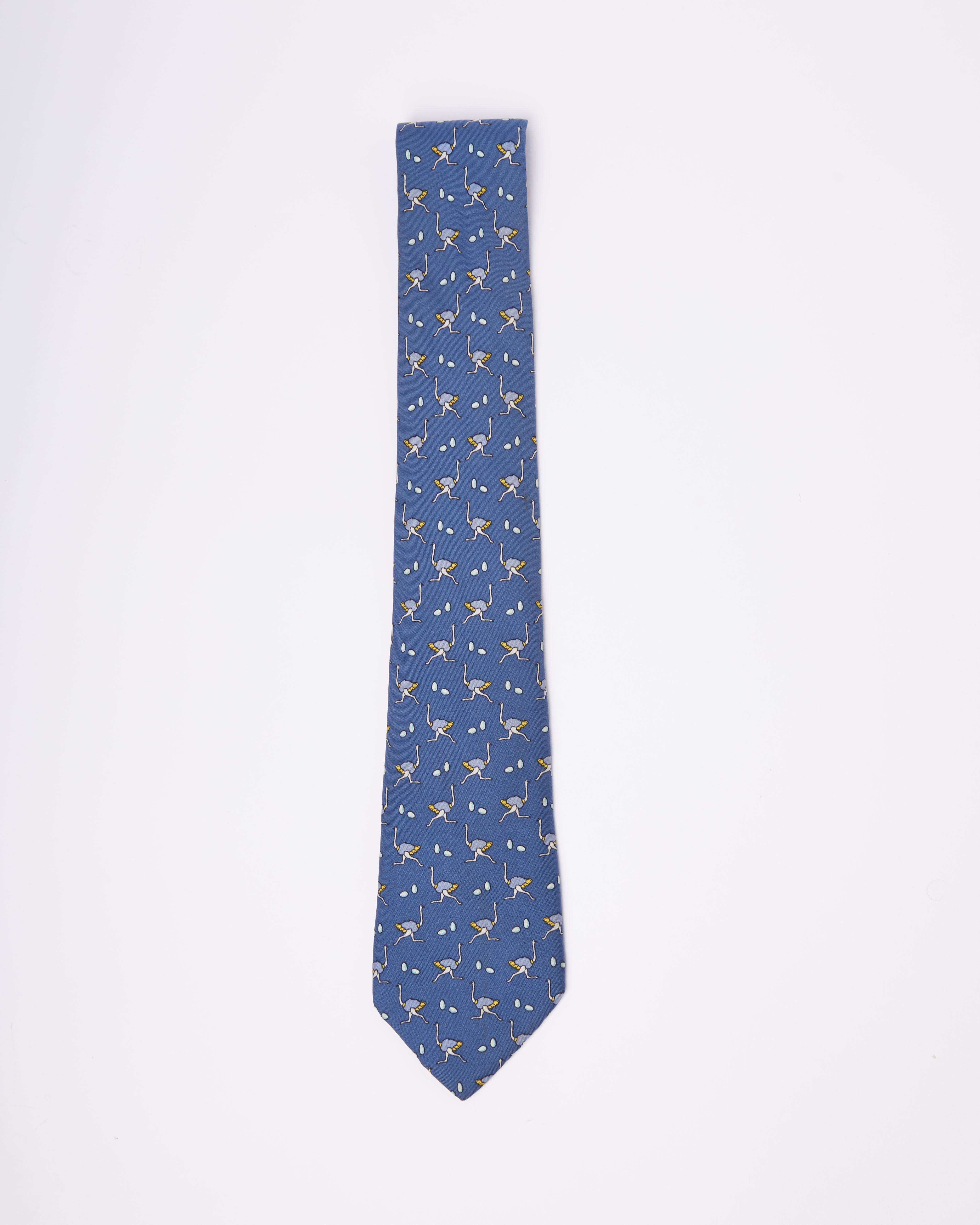 Hermes Eggostrich Tie