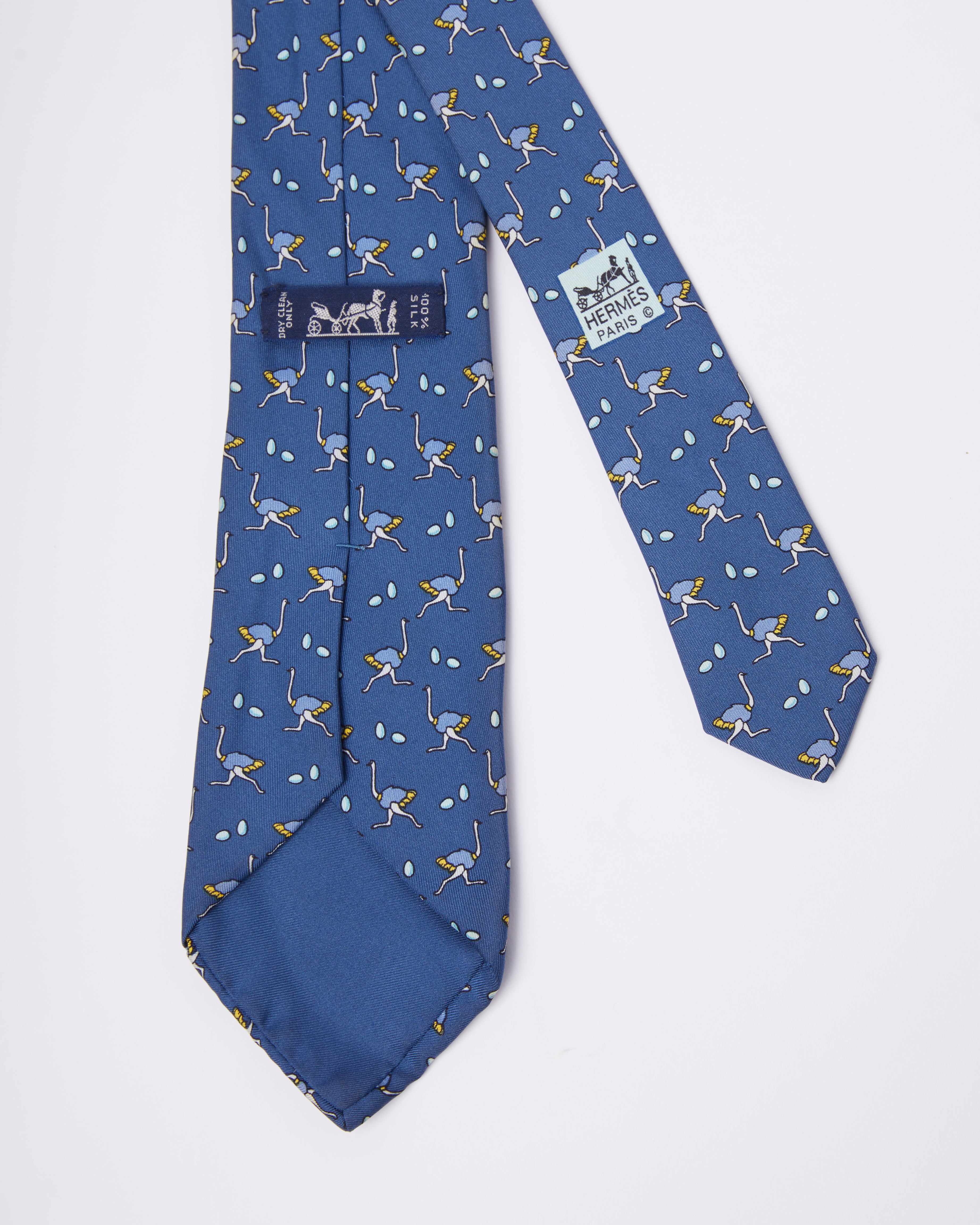 Hermes Eggostrich Tie