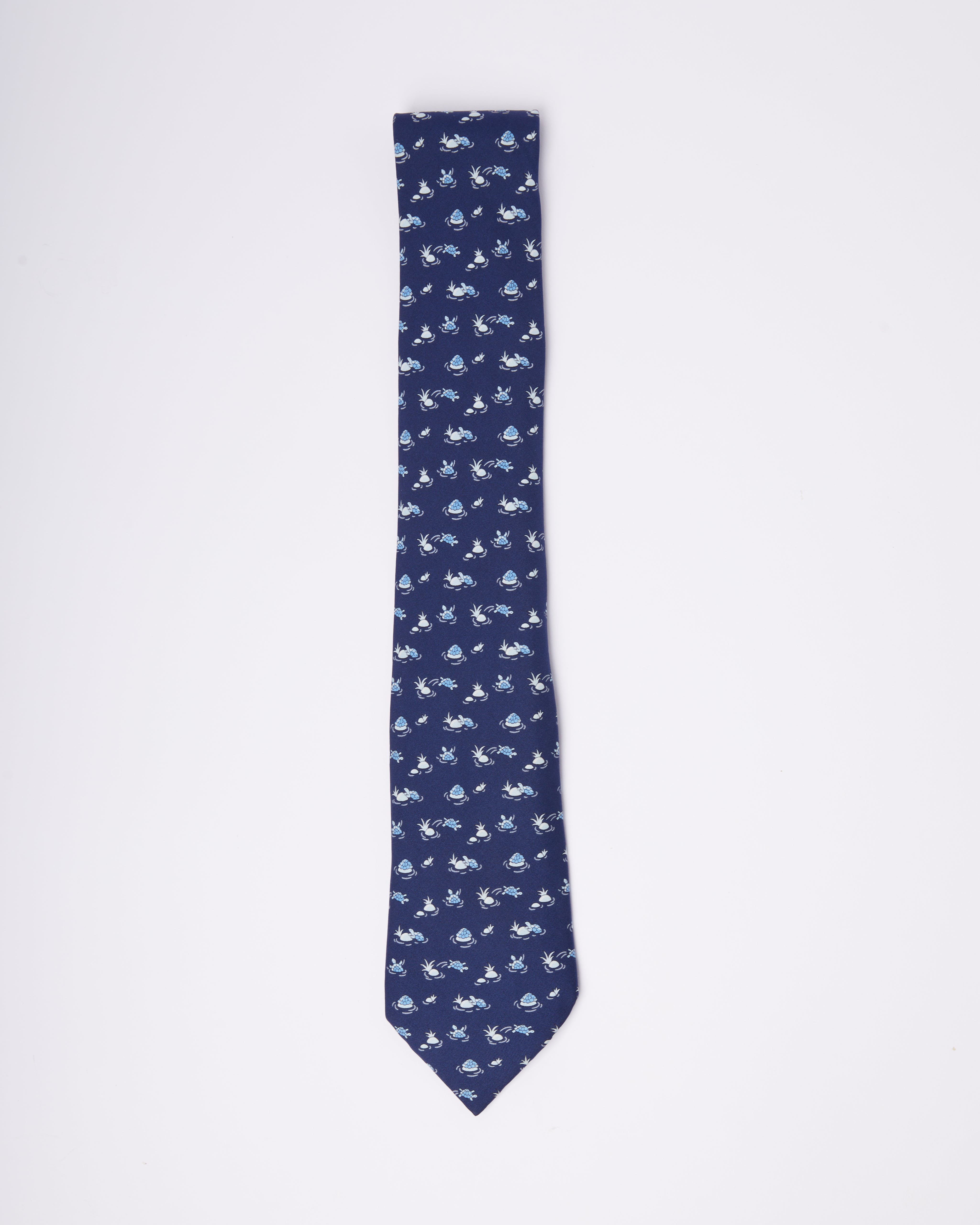 Hermes Rock Turtle Tie