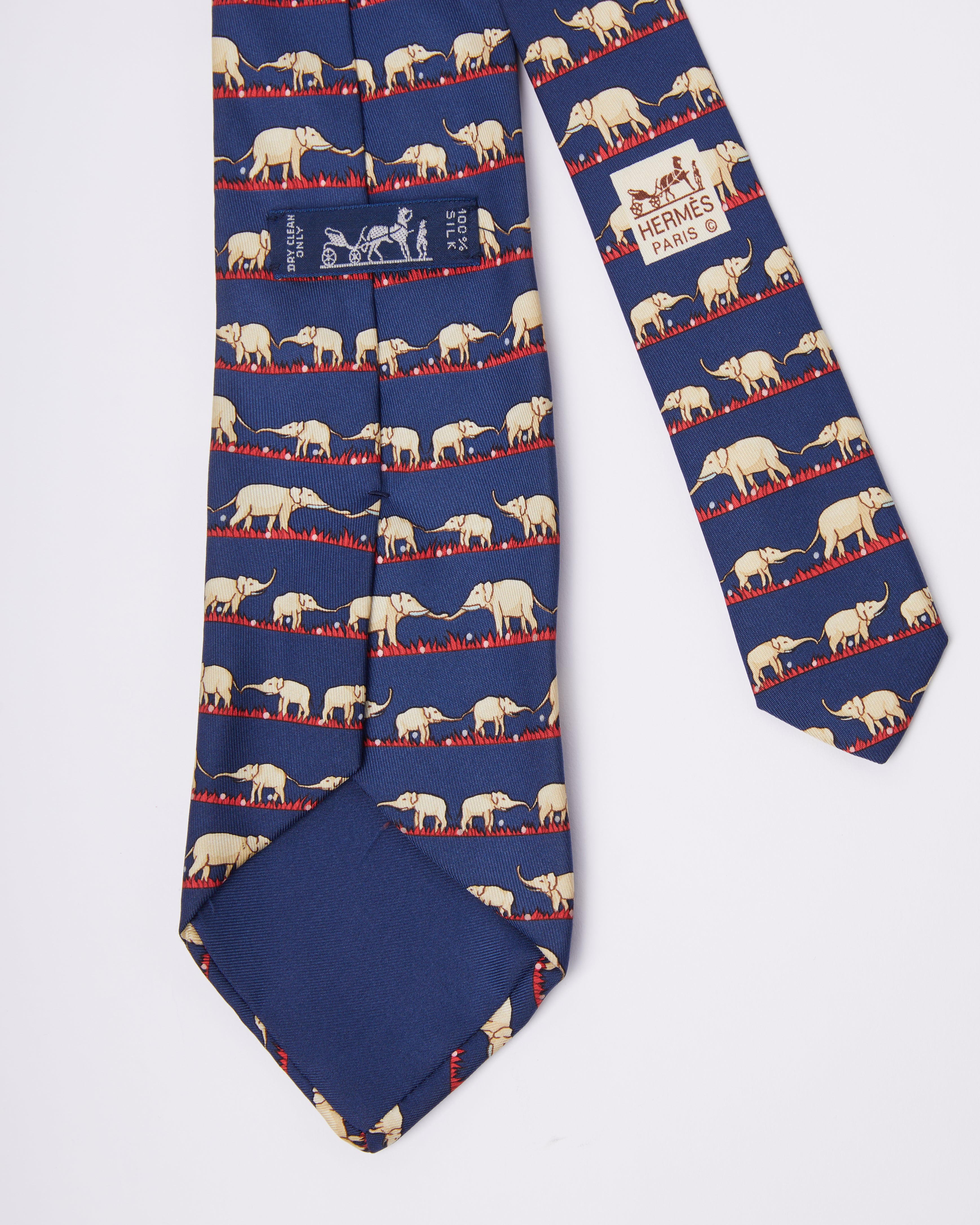 Hermes Elephant Bond Tie