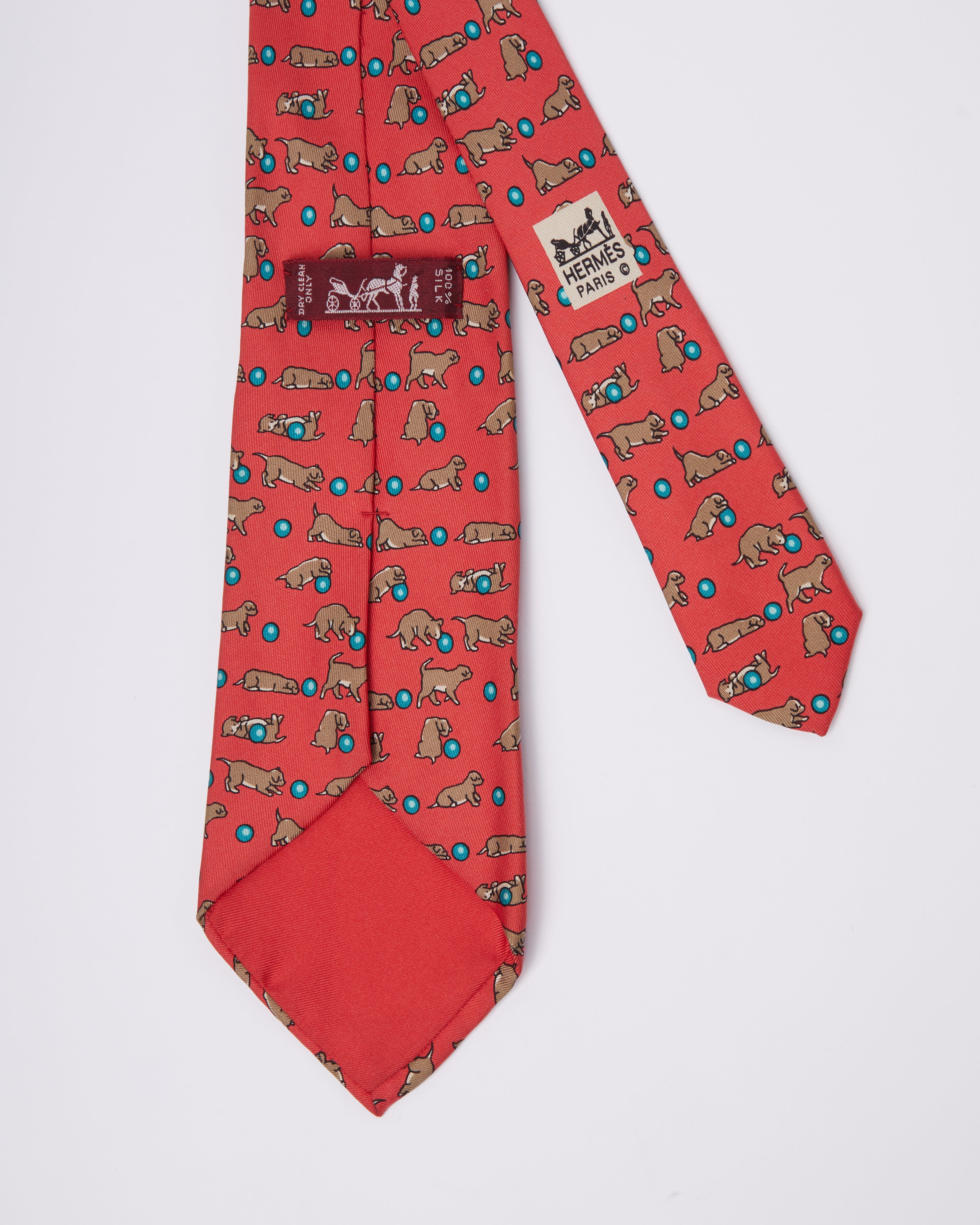 Hermes Red Tie