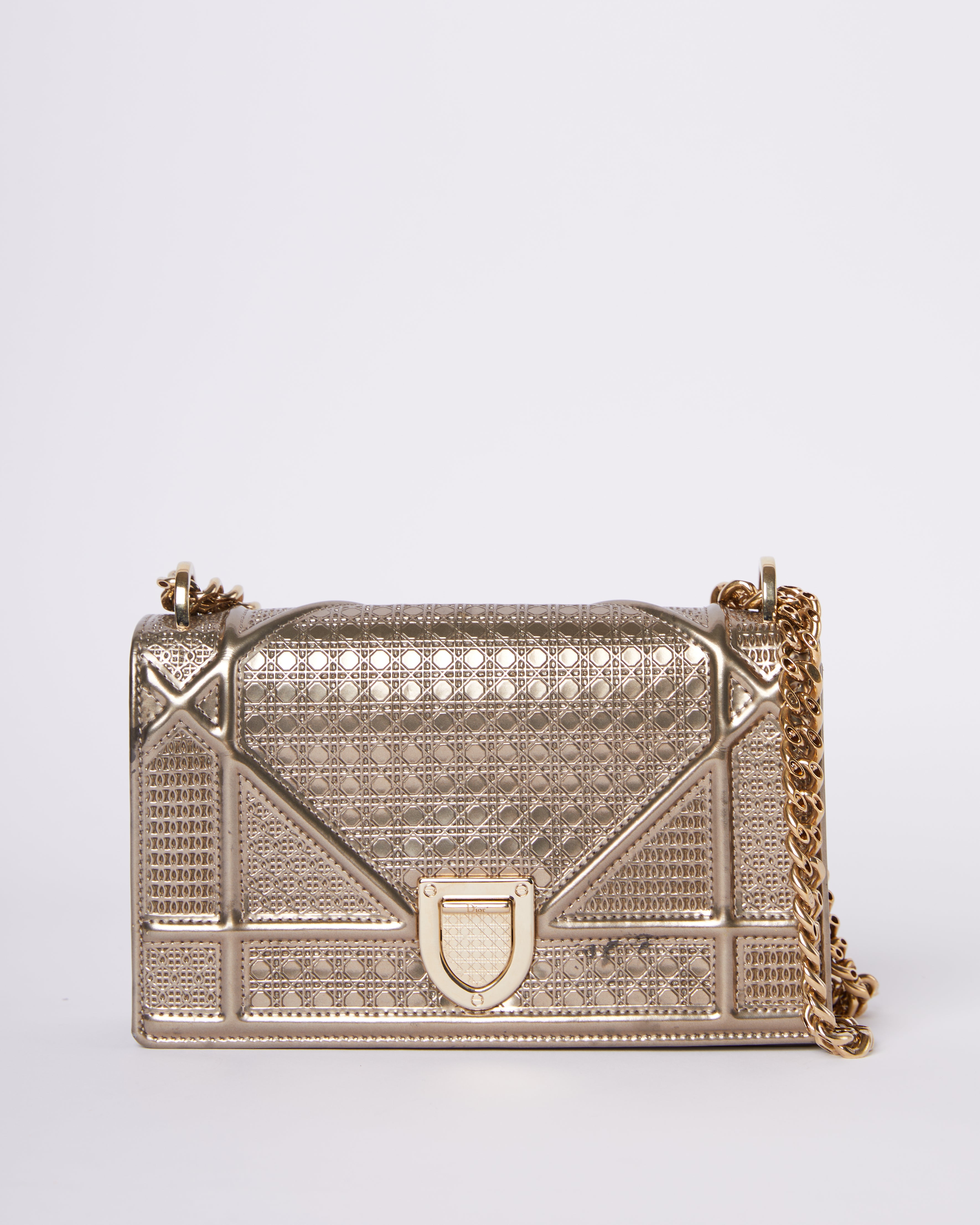 Dior Diorama Crossbody Bag In Golden