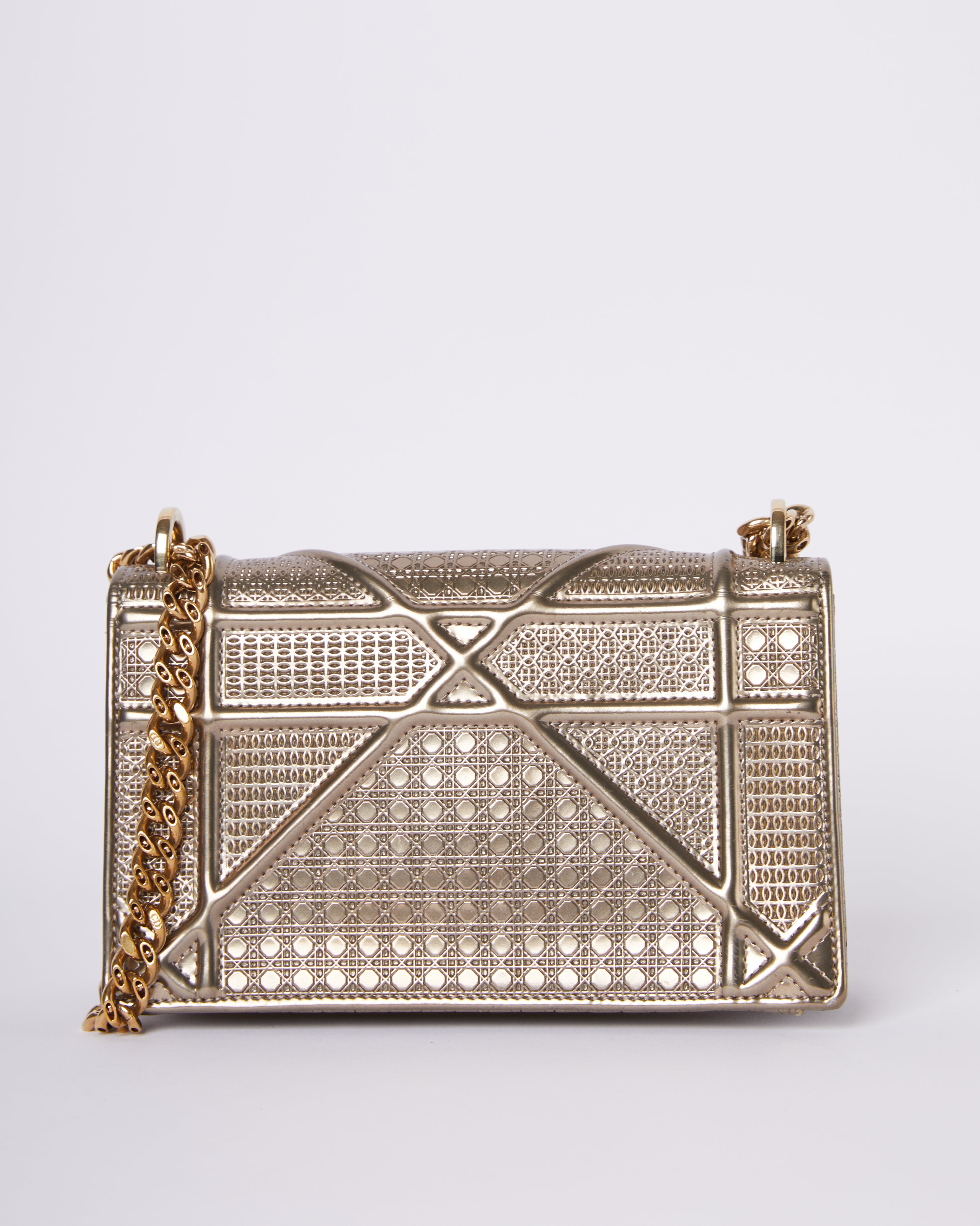 Dior Diorama Crossbody Bag In Golden