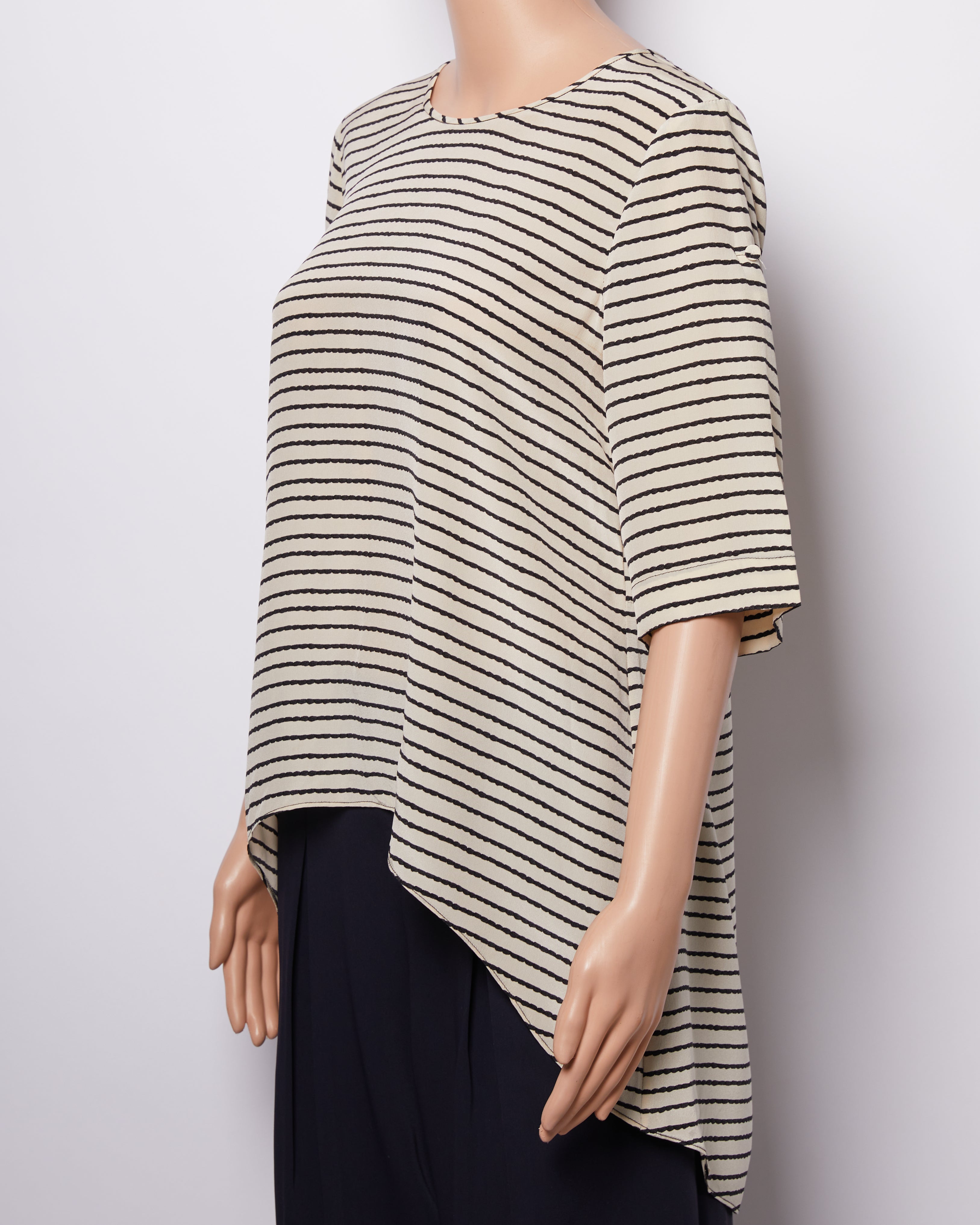 Bcbg Top In Vertical Stripes