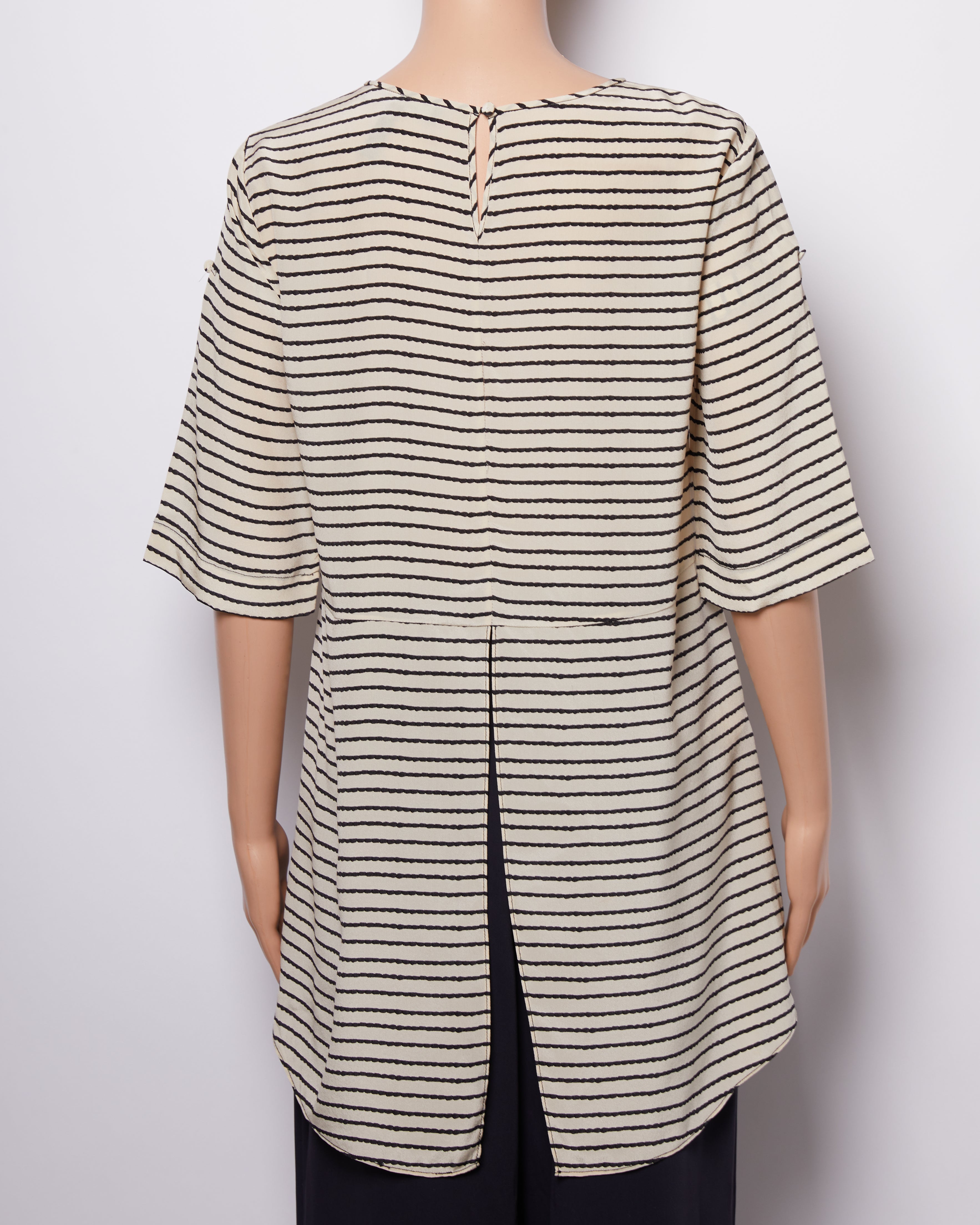 Bcbg Top In Vertical Stripes