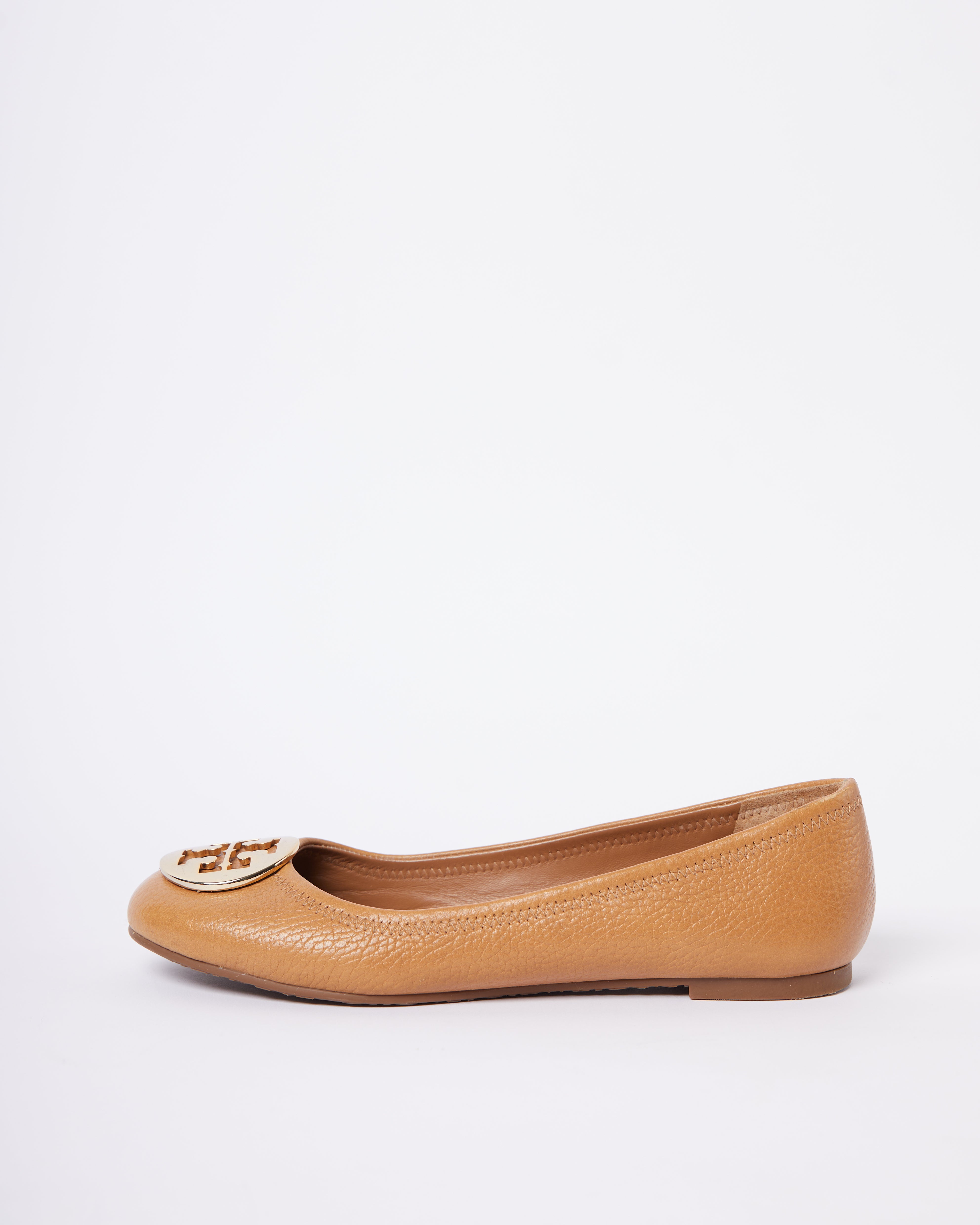 Tory Burch Chelsea Ballet Flats In Brown