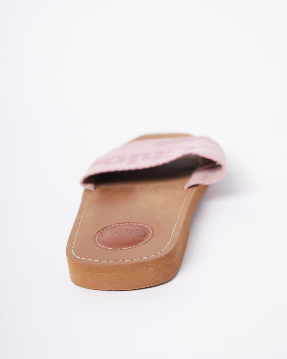 Chloe Flat Woody Mules - Pink