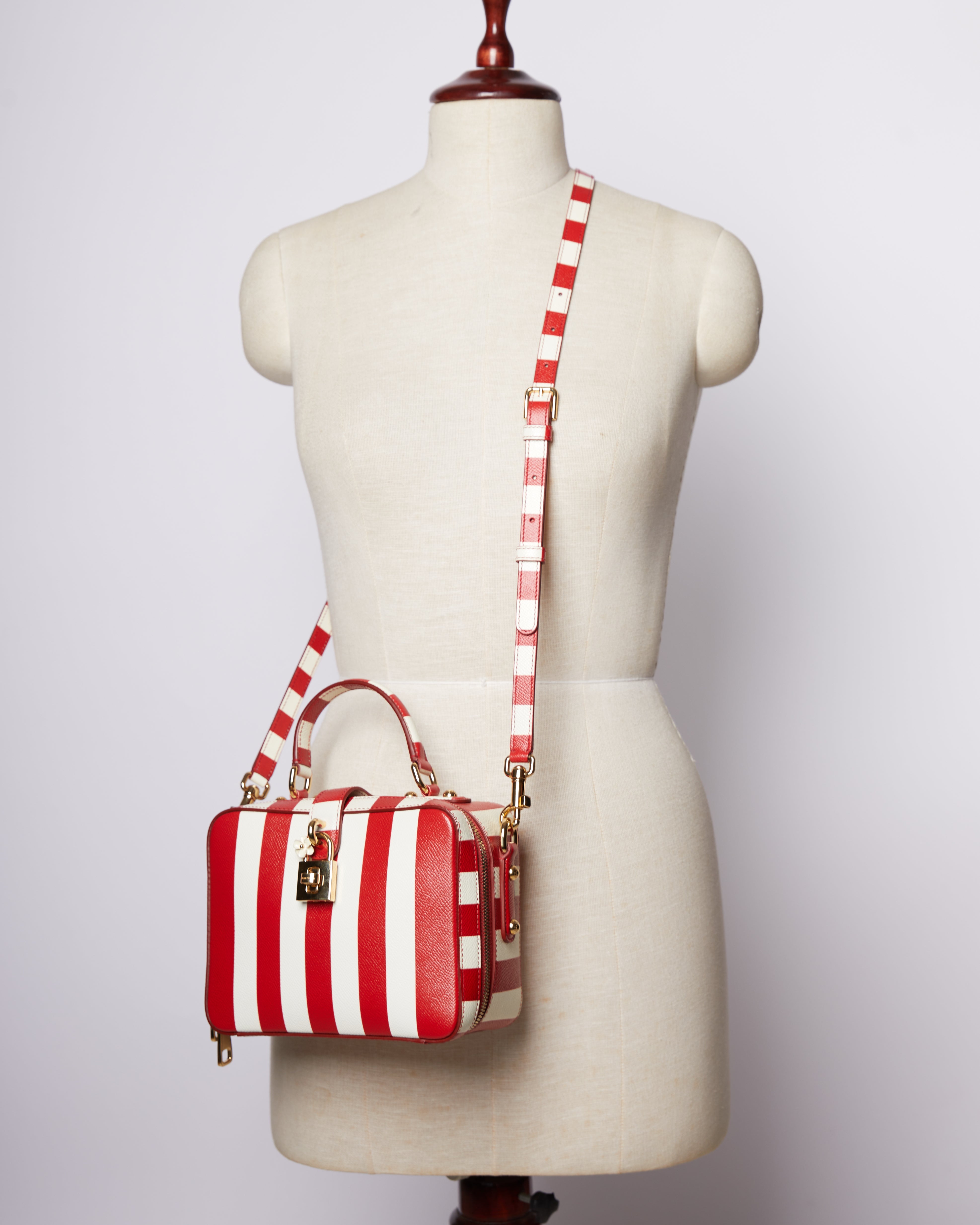 Dolce &Gabbana Red Plus White White Box Bag