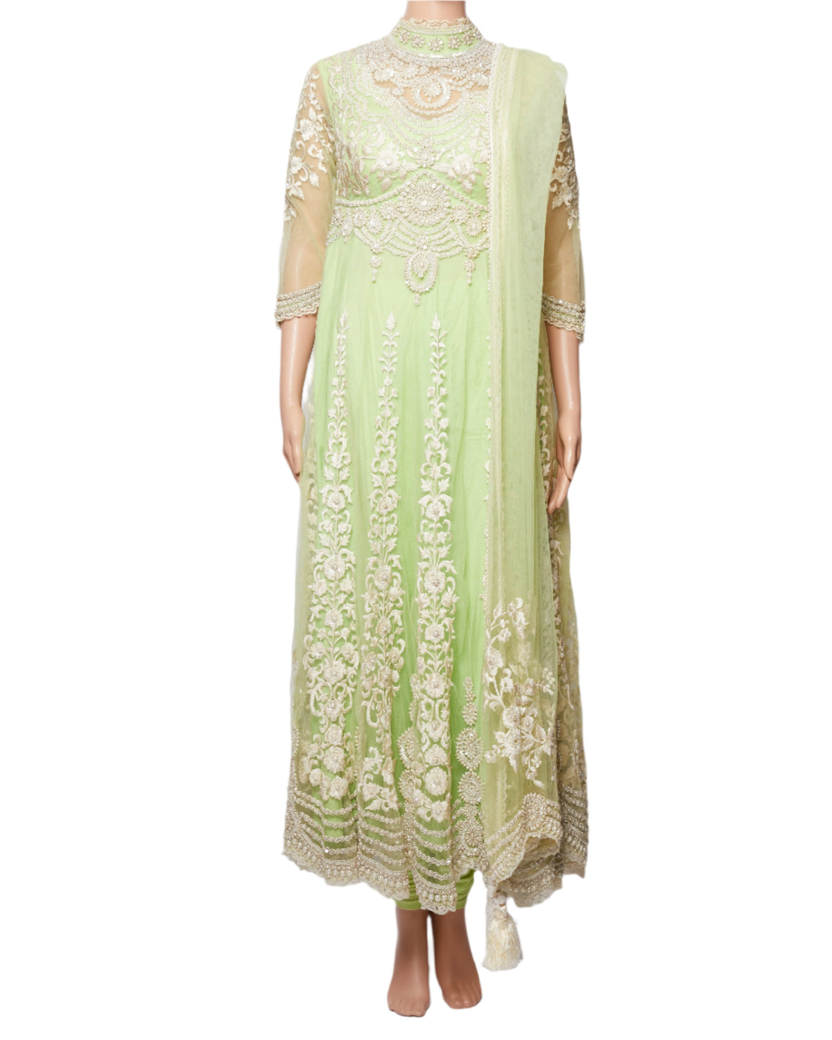 Preeti S Kapoor Anarkali Set In Green
