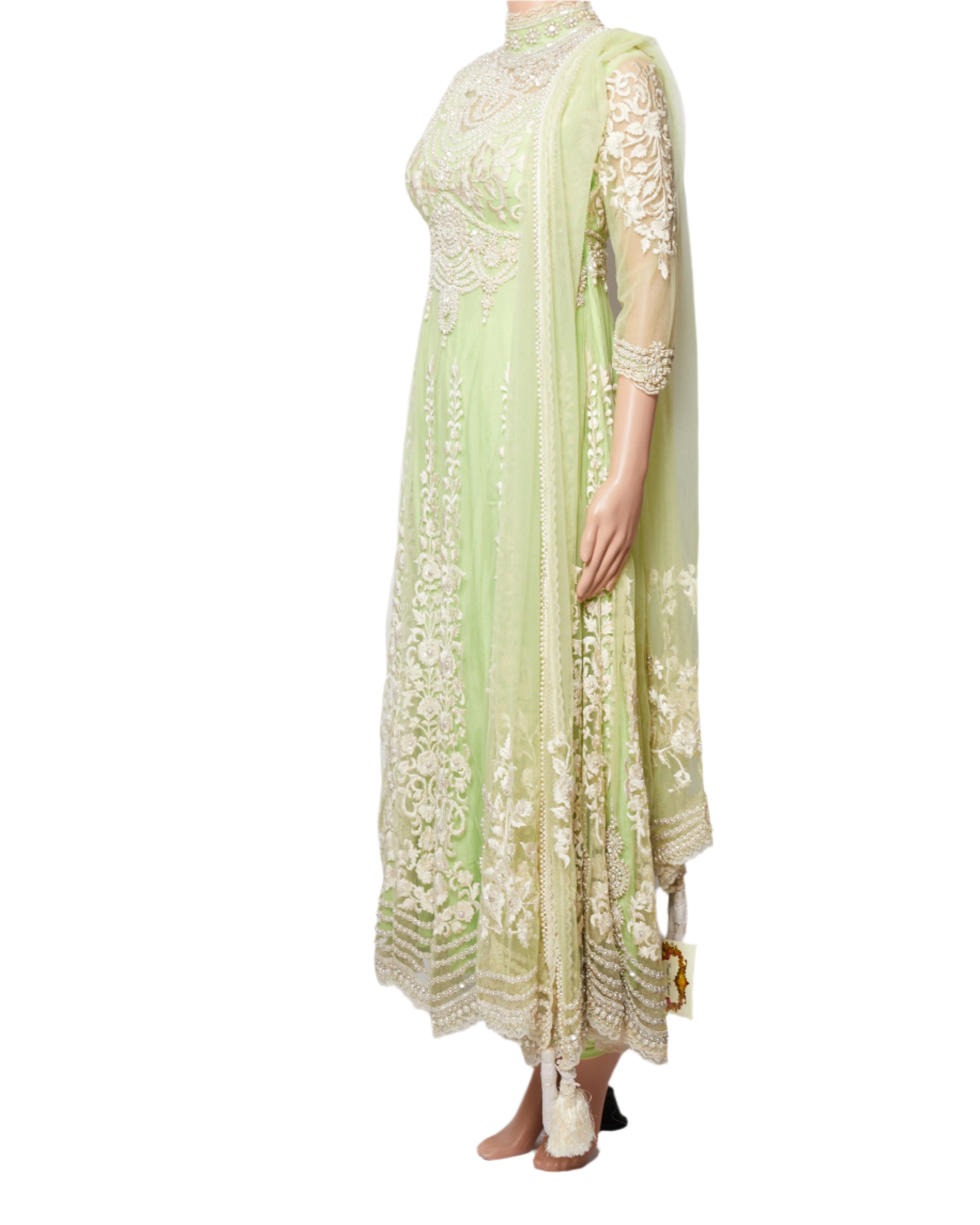 Preeti S Kapoor Anarkali Set In Green