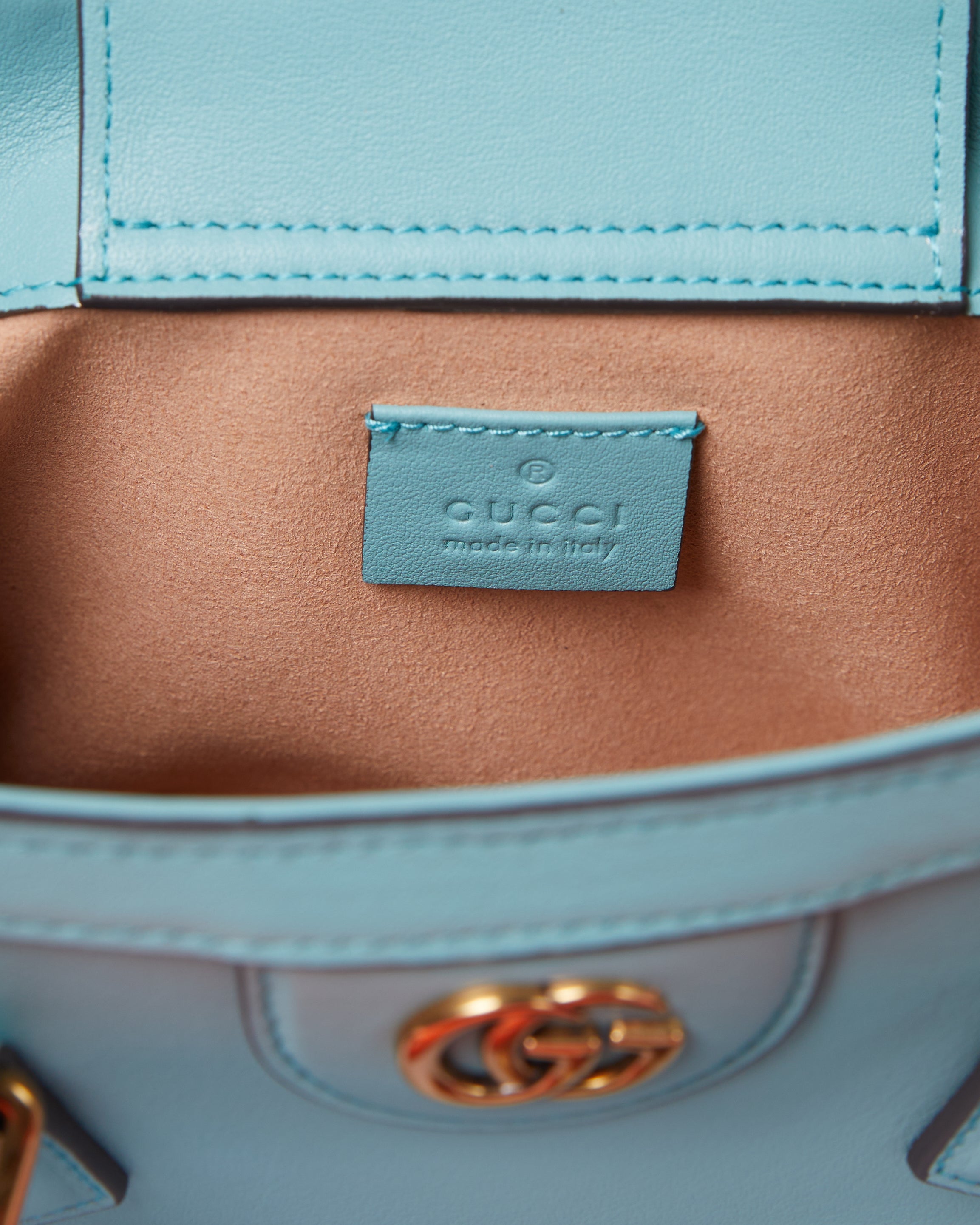 Gucci Diana Mini Tote Bag In Blue