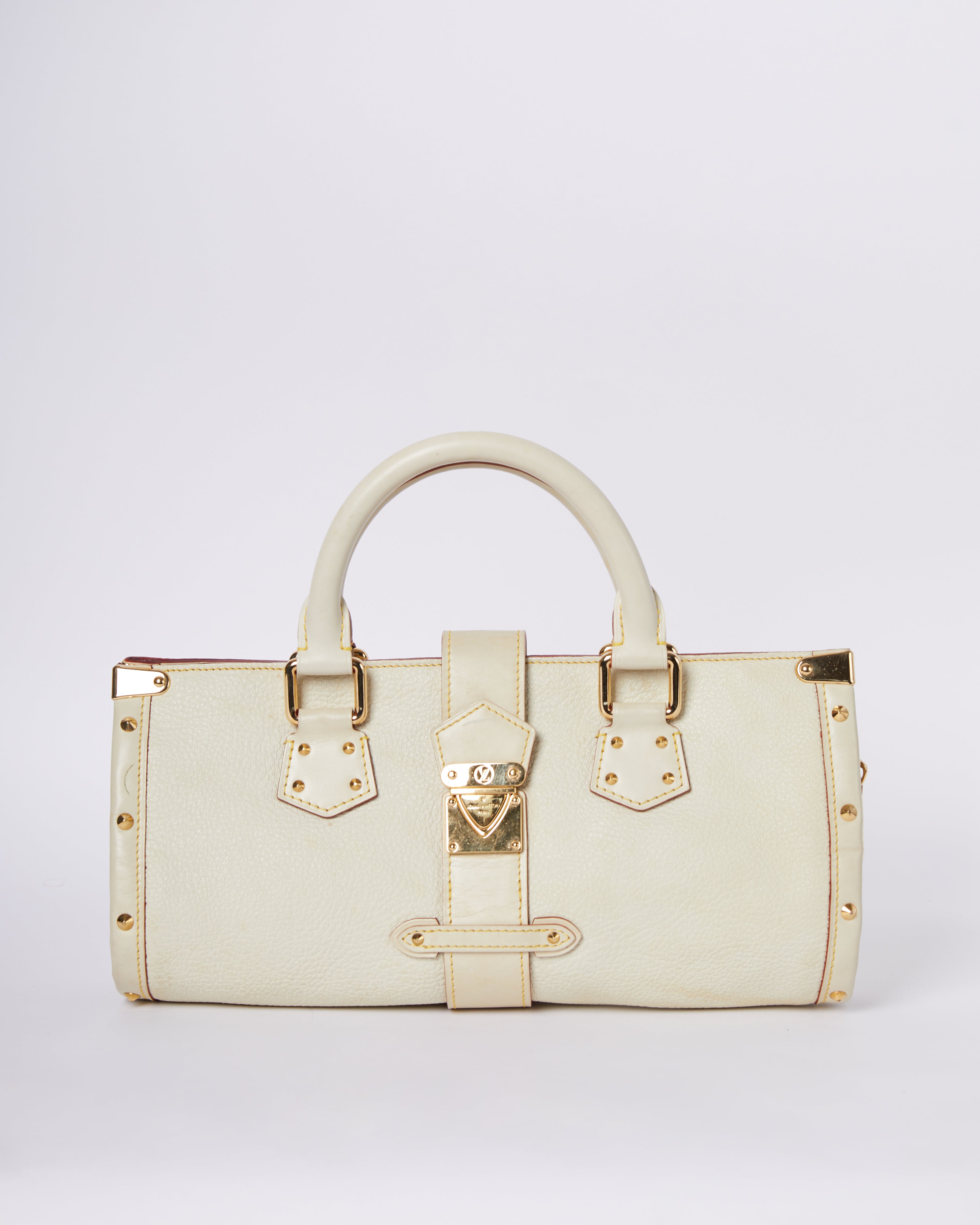 LV Suhali White Leather Bag