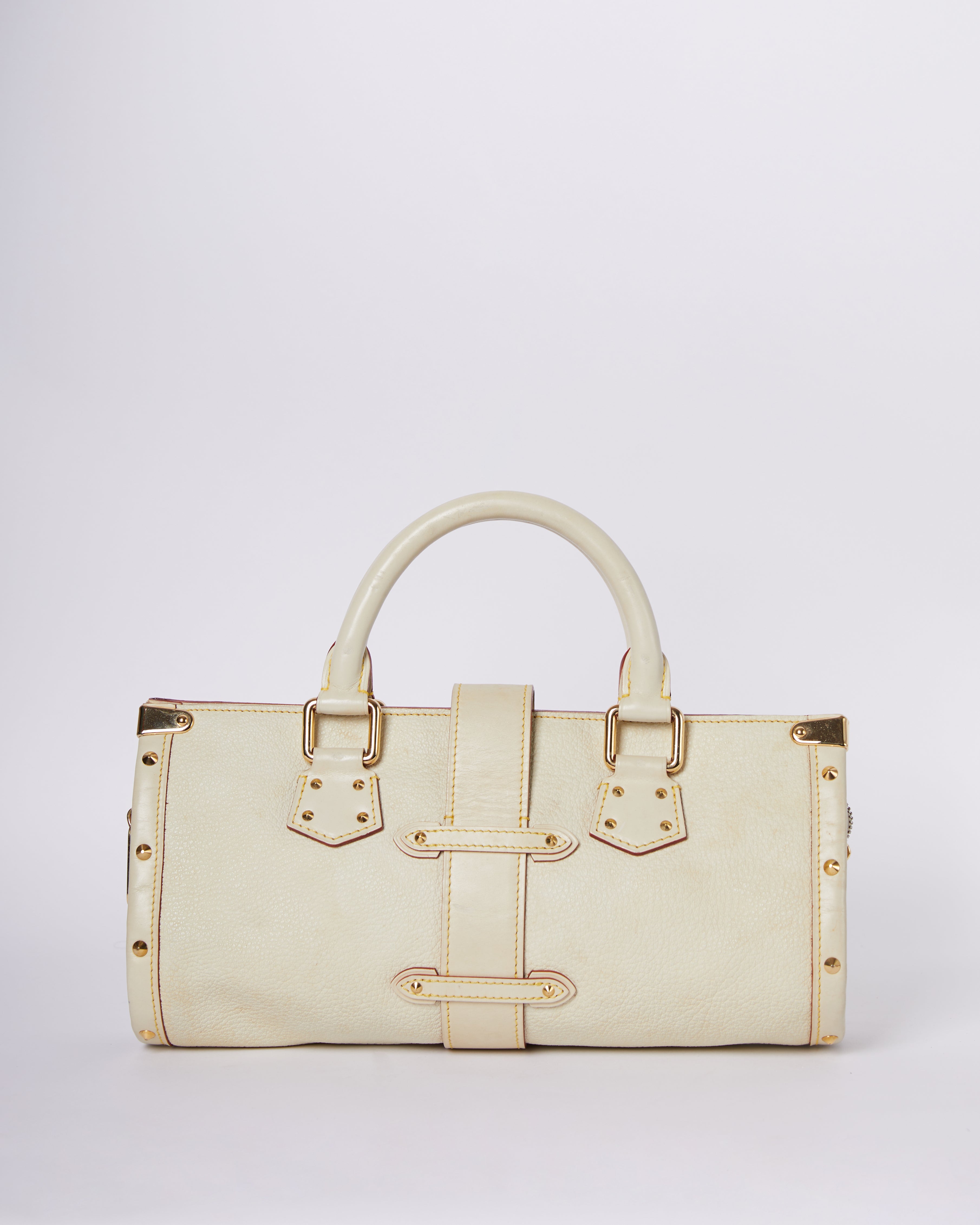 LV Suhali White Leather Bag