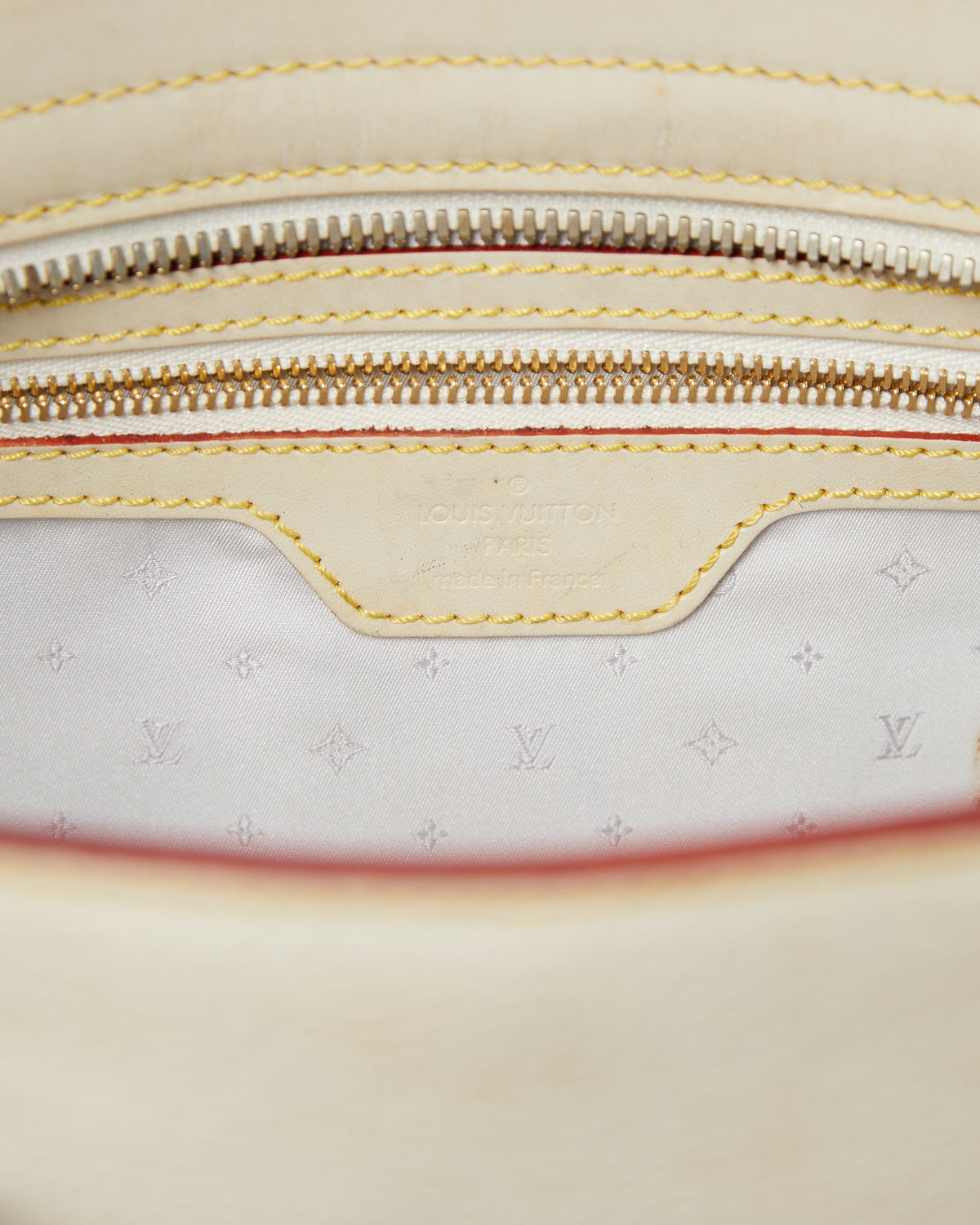 LV Suhali White Leather Bag