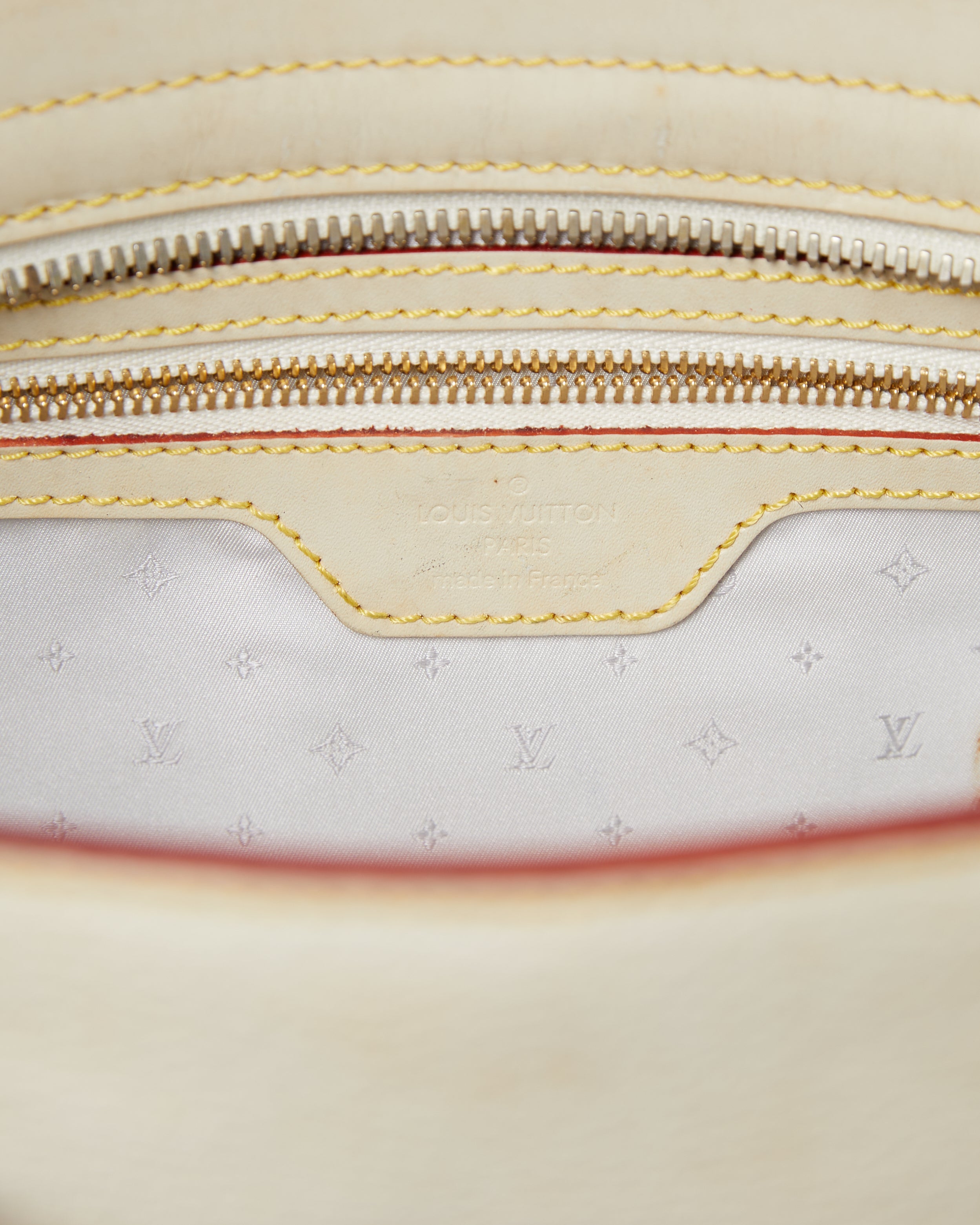 LV Suhali White Leather Bag