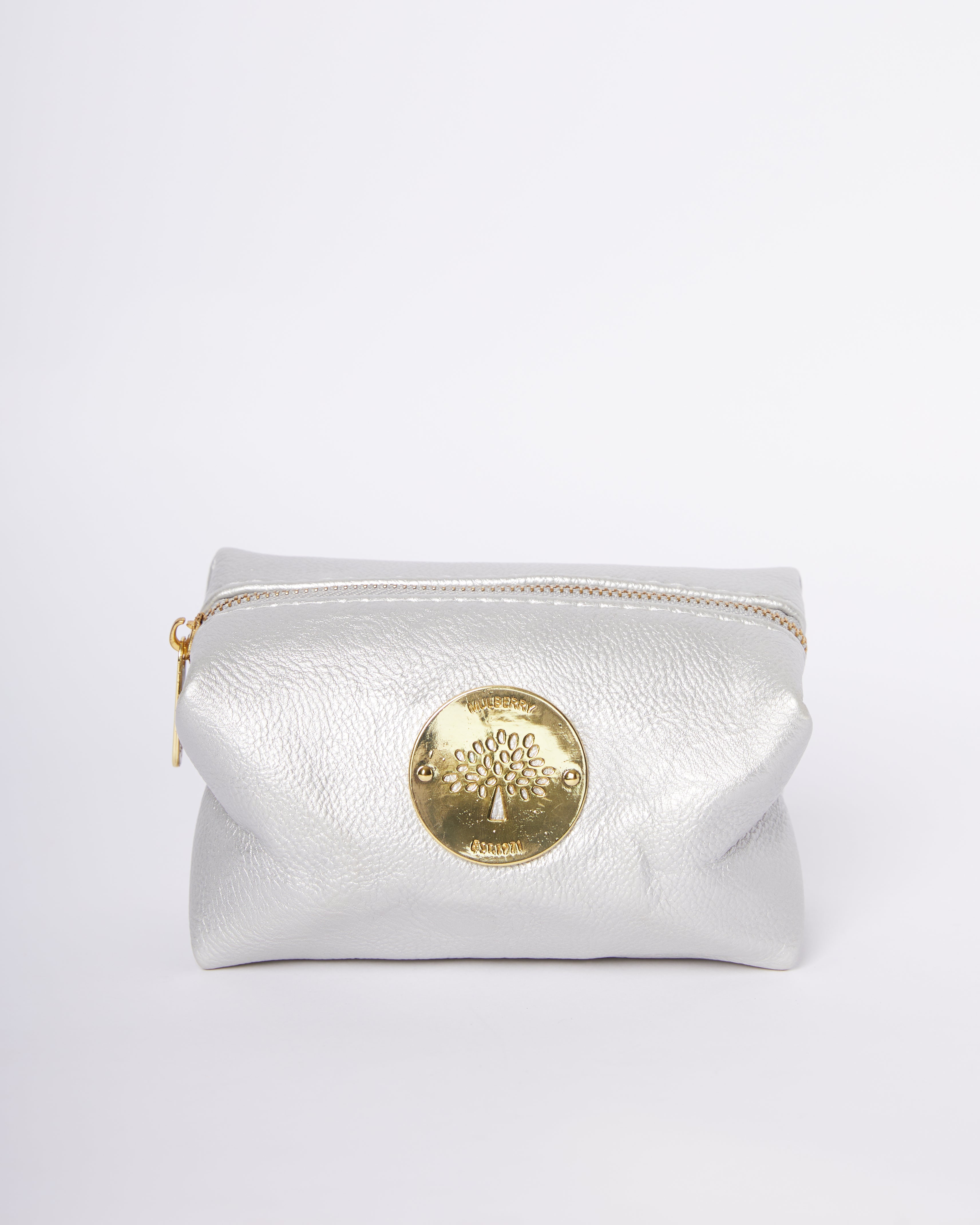 Mulberry Leather Makeup Pouch