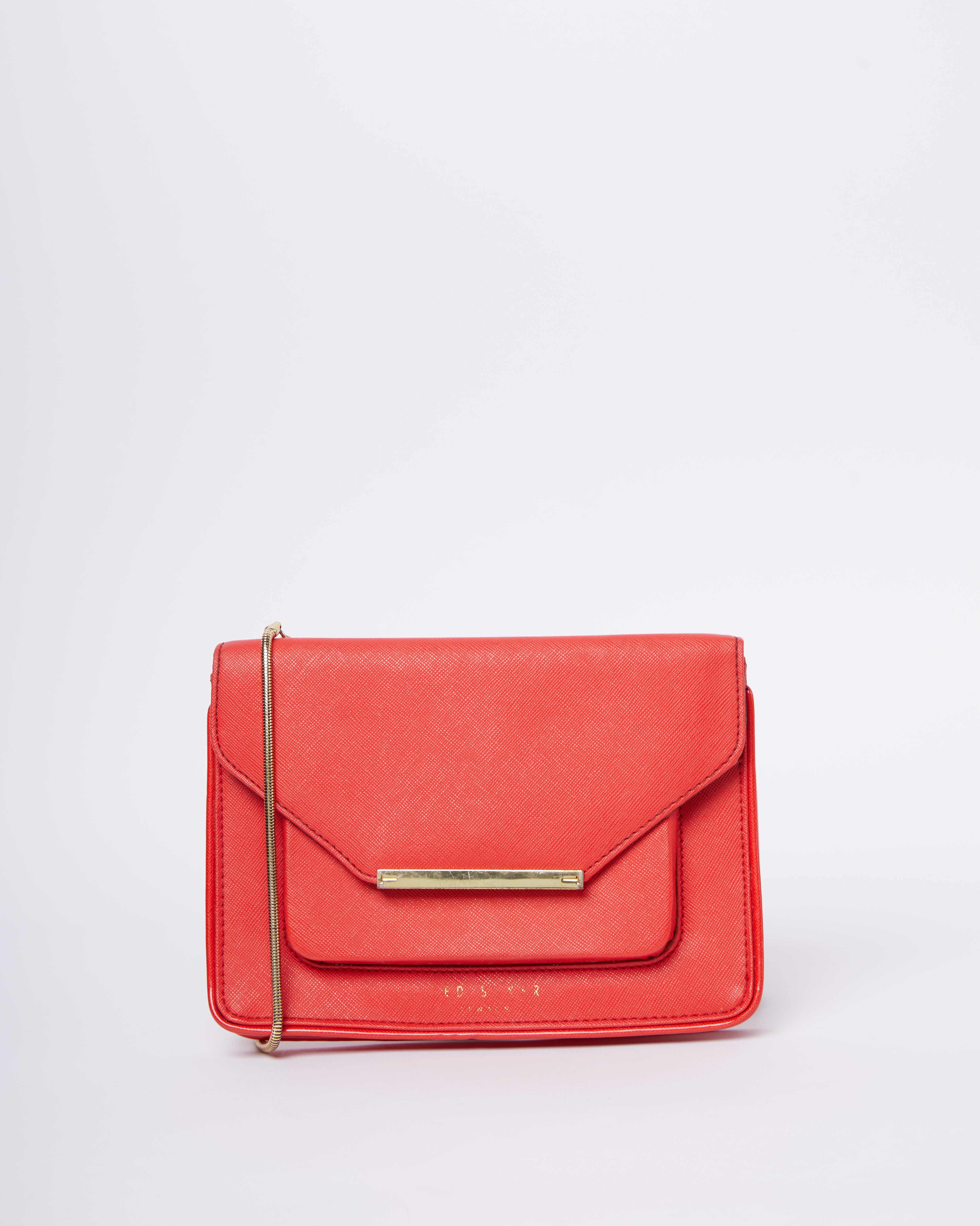 Ted Baker Flap Crossbody In Cherry Red