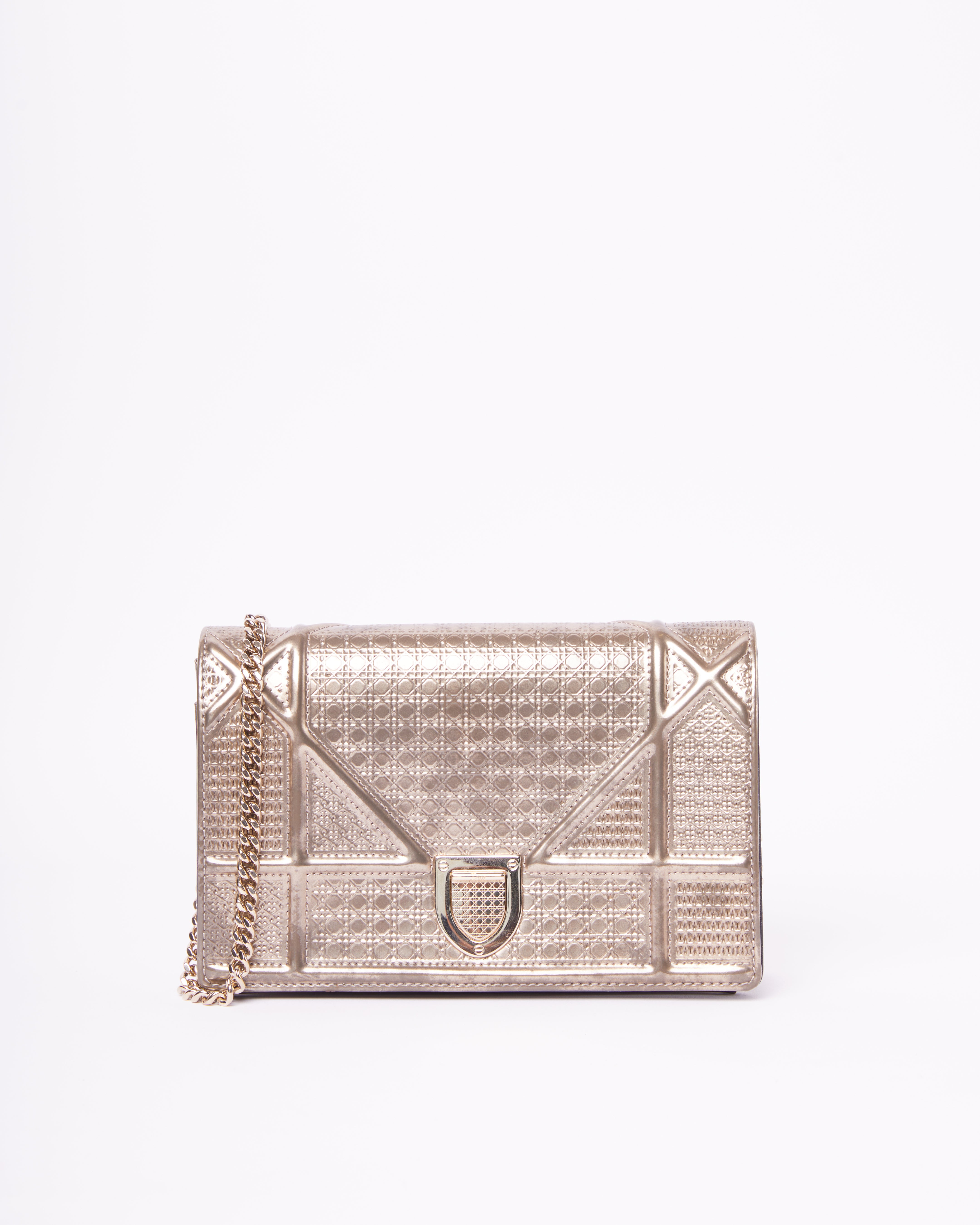 Dior Diorama Crossbody Bag In Silver