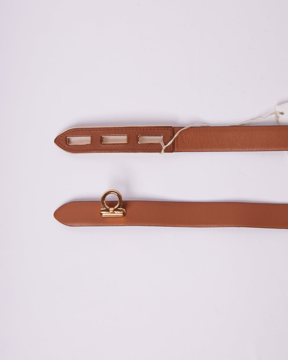 Salvatore Ferragamo Tan Belt For Womens