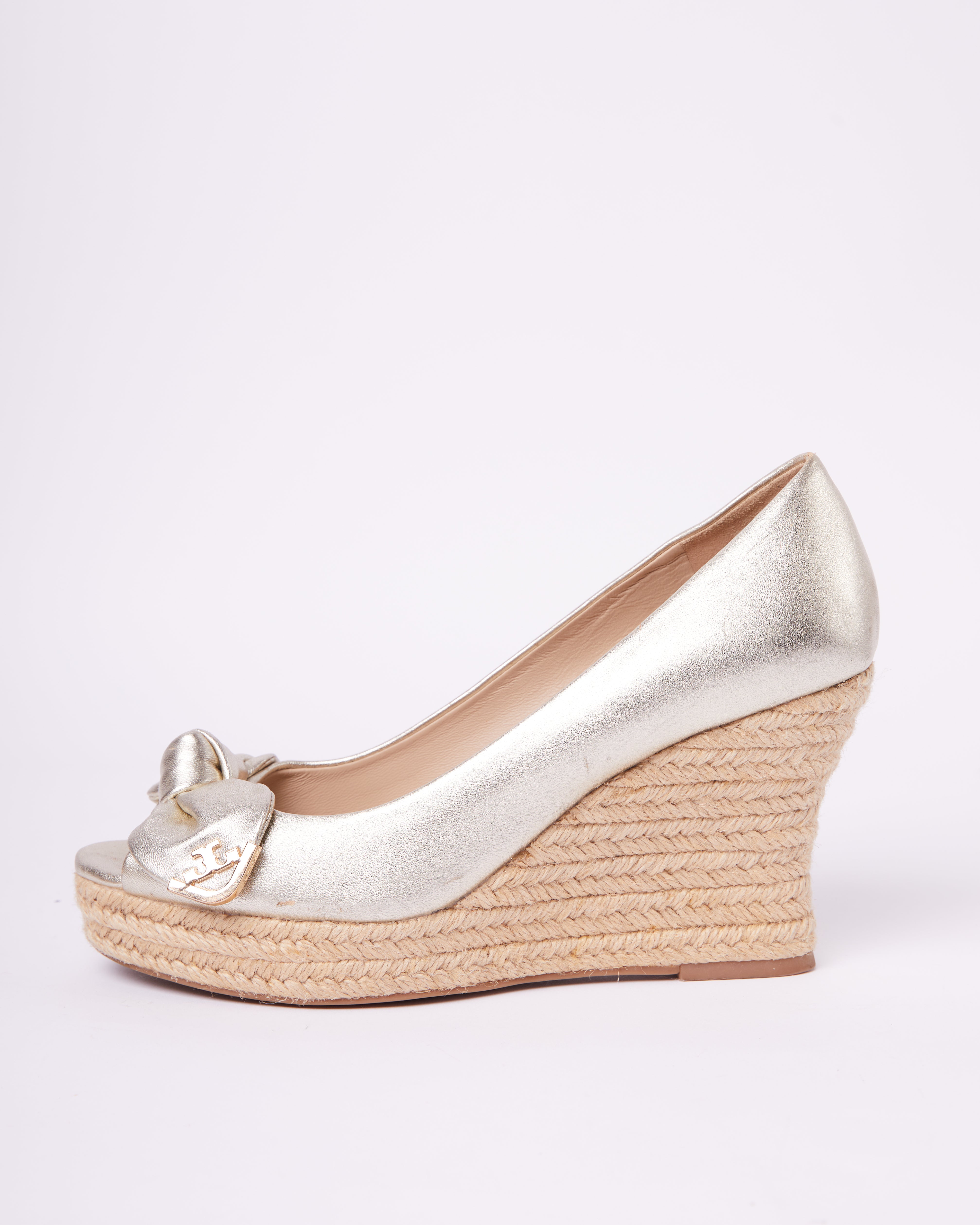 Tory Burch Wedges In Golden