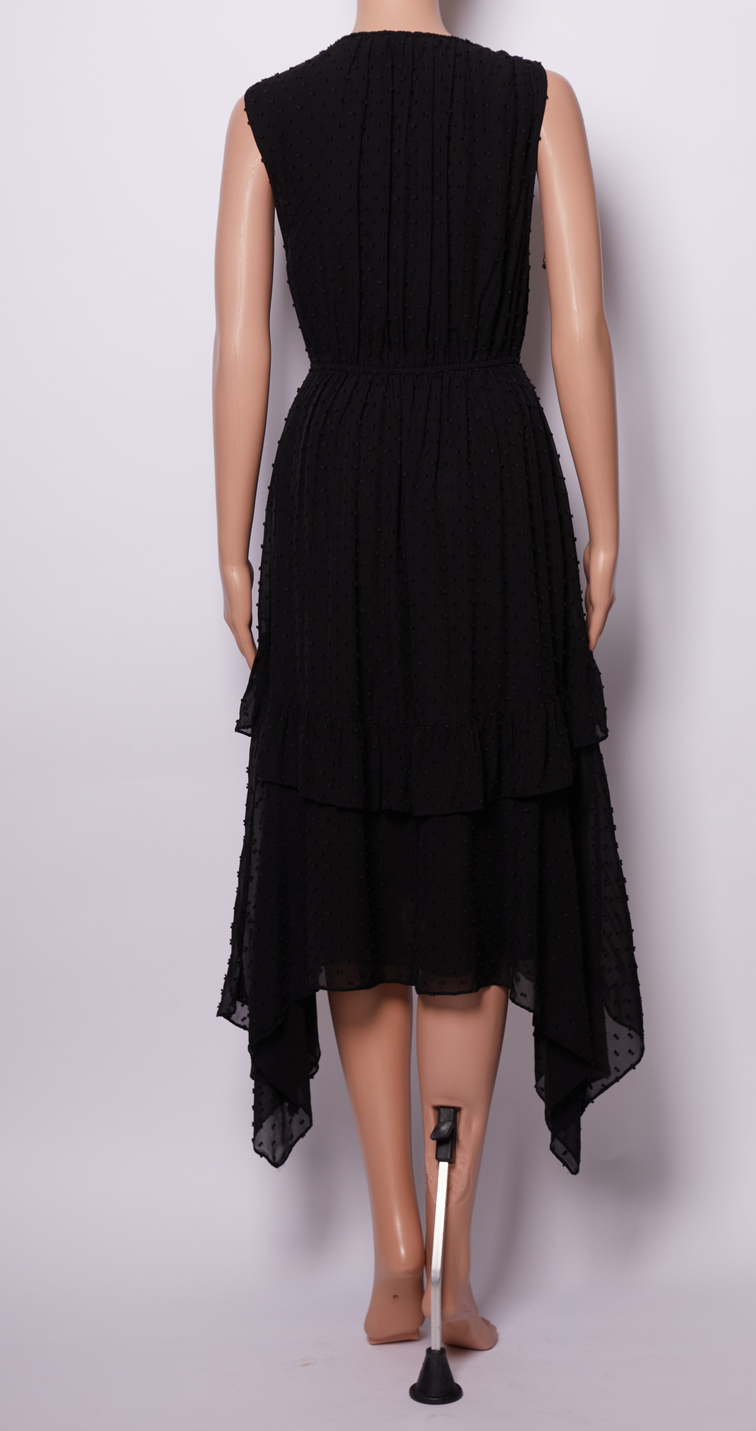 Ulla Johnson Dobby Midi Dress In Black