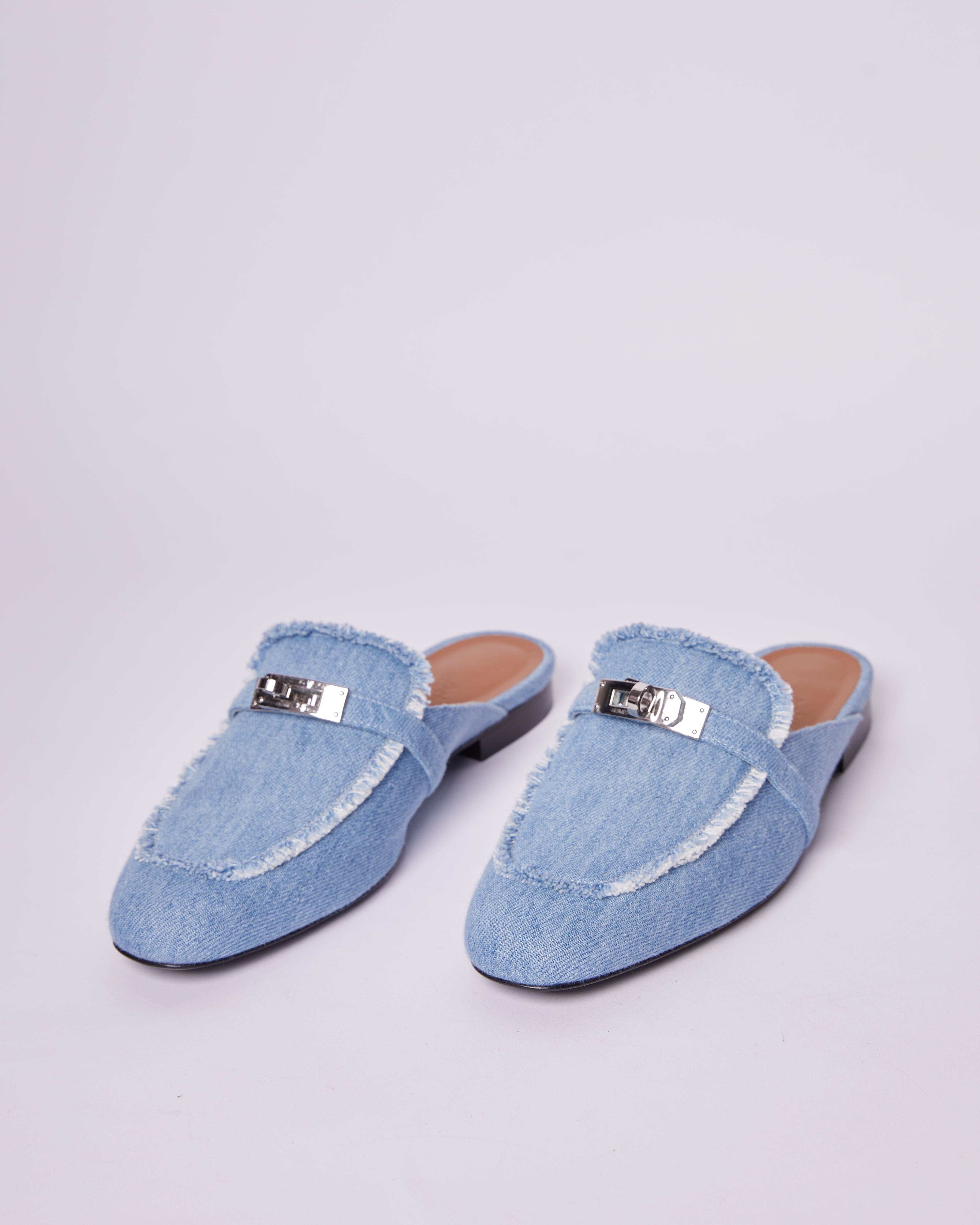 New Hermes Denim Loafers