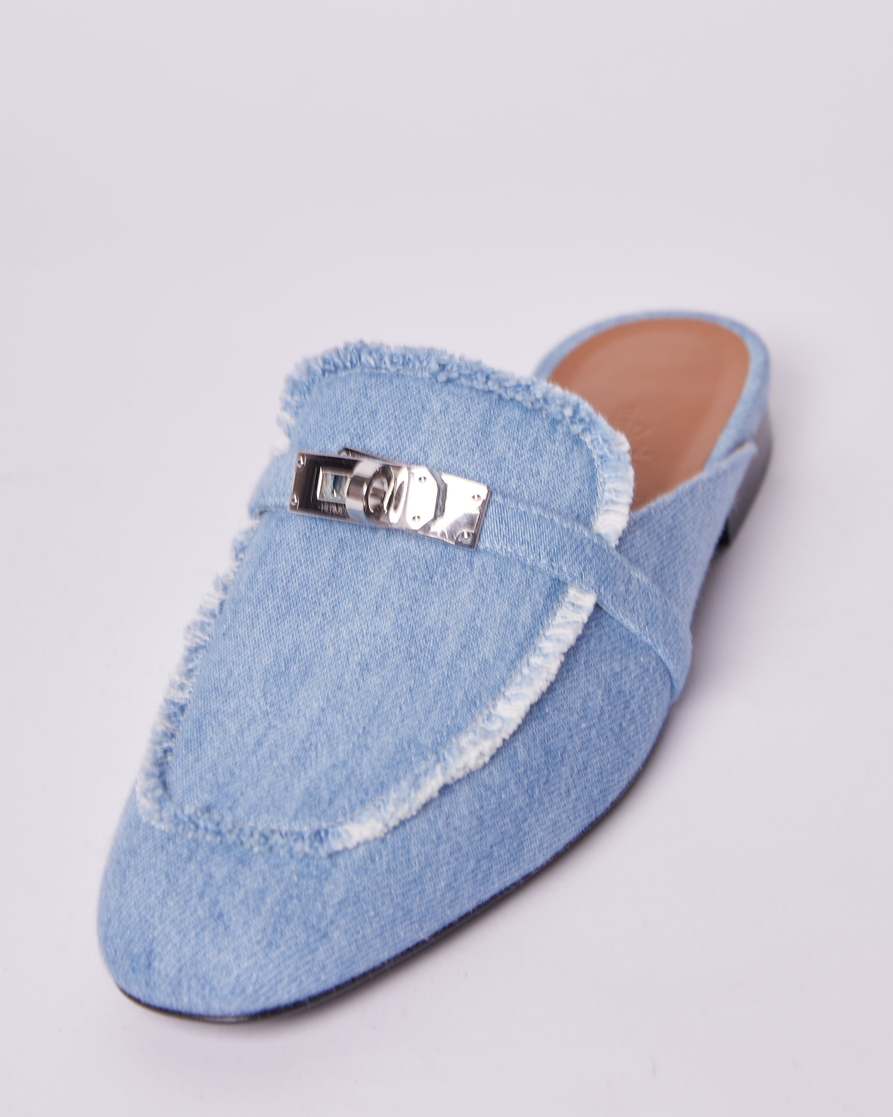 New Hermes Denim Loafers