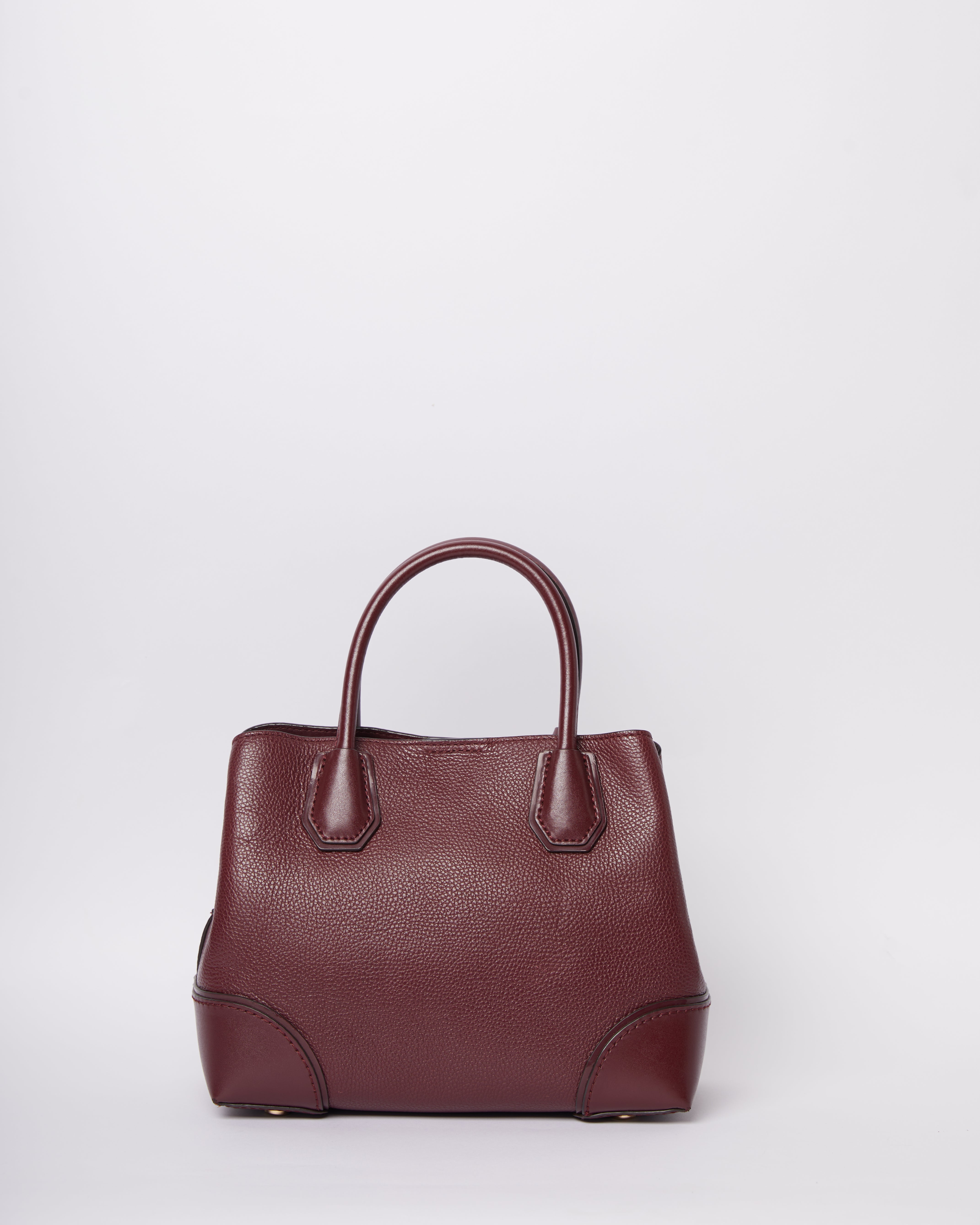 MK Maroon Mercer Gallery Pebbled Leather Shoulder Bag