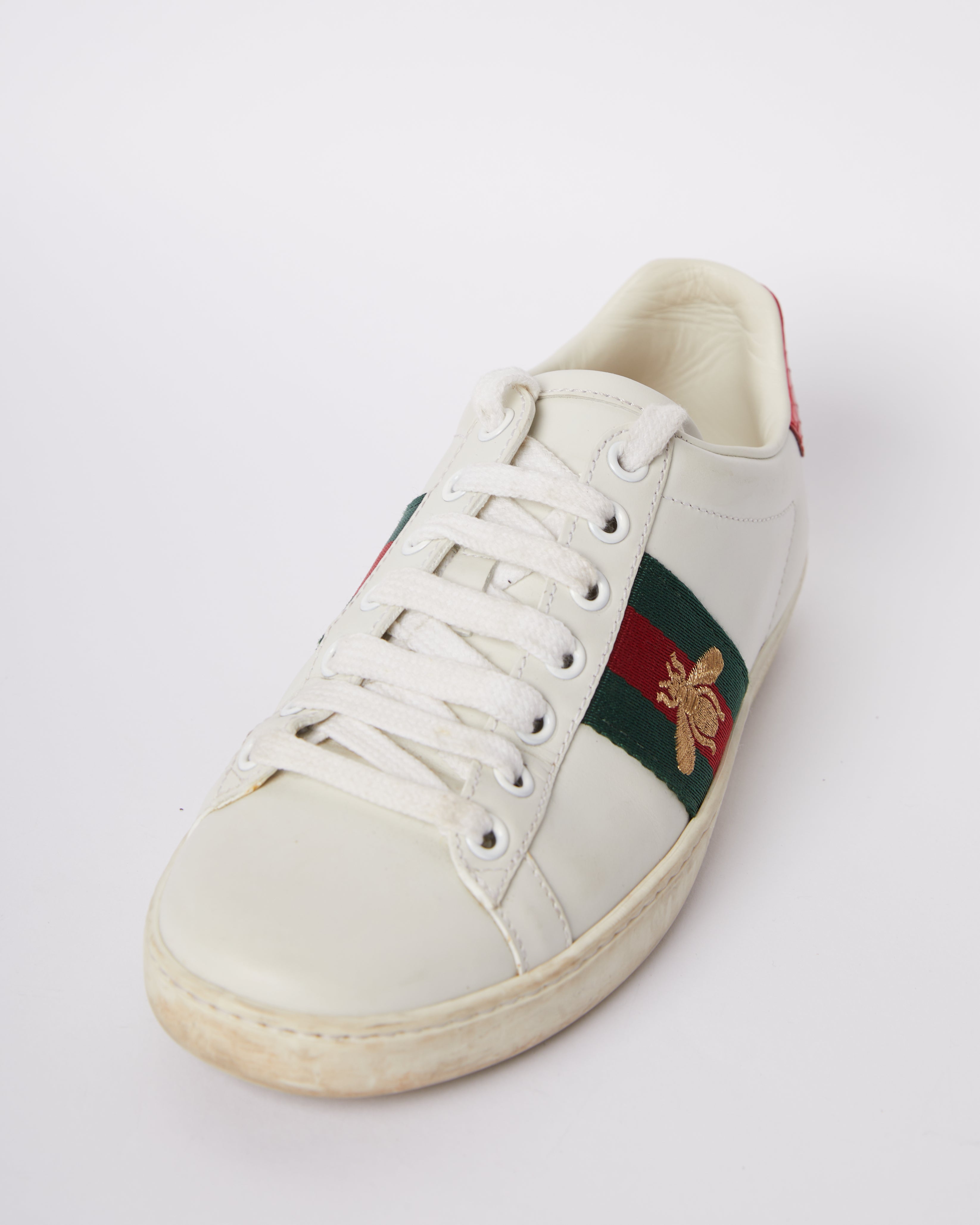 Gucci Sneakers Ace White Red, Green