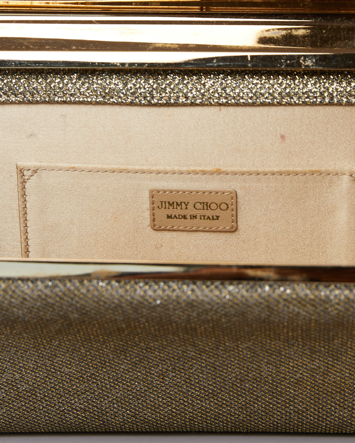 Jimmy Choo Cayla Clutch In Light Golden