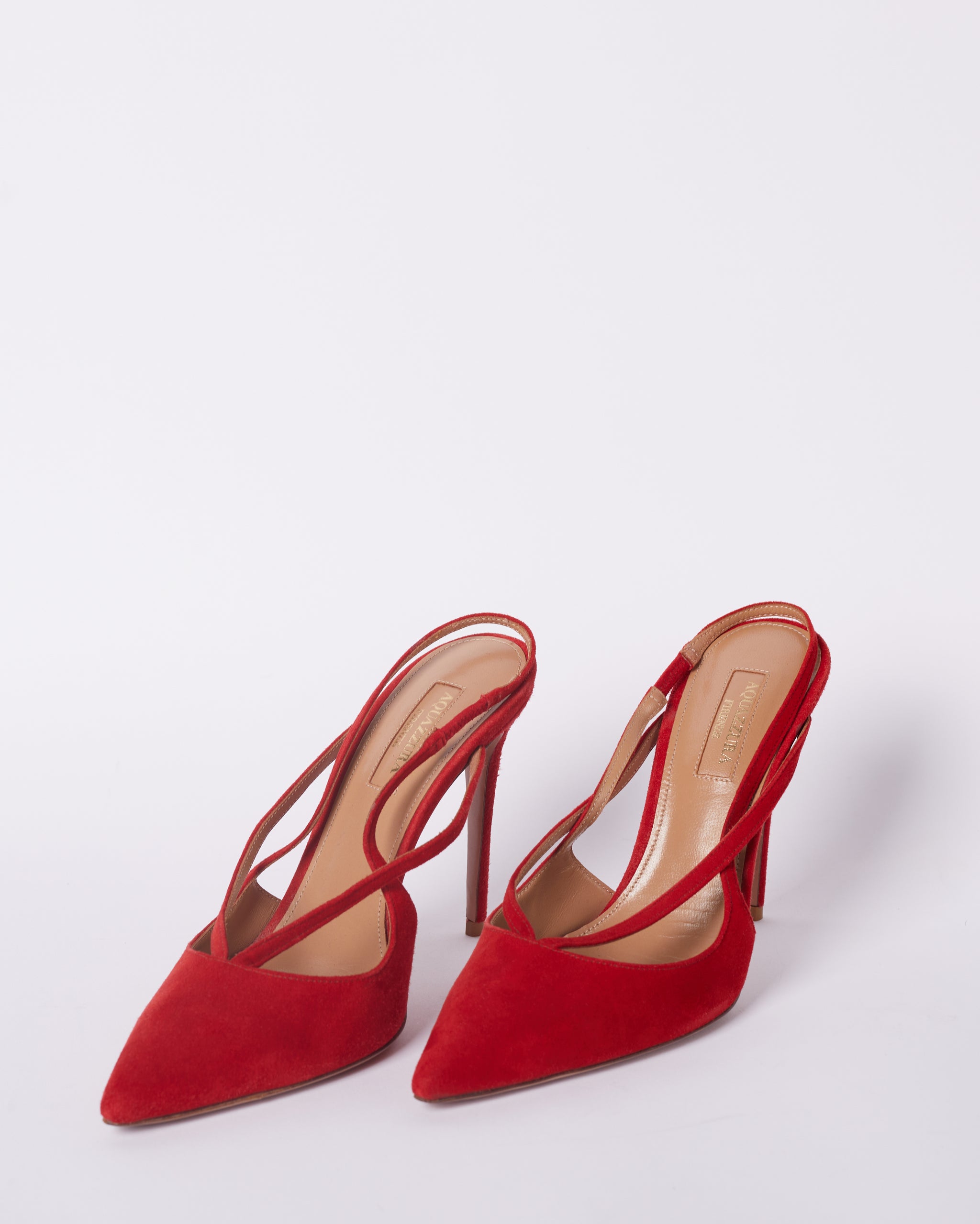aquazzura red heels