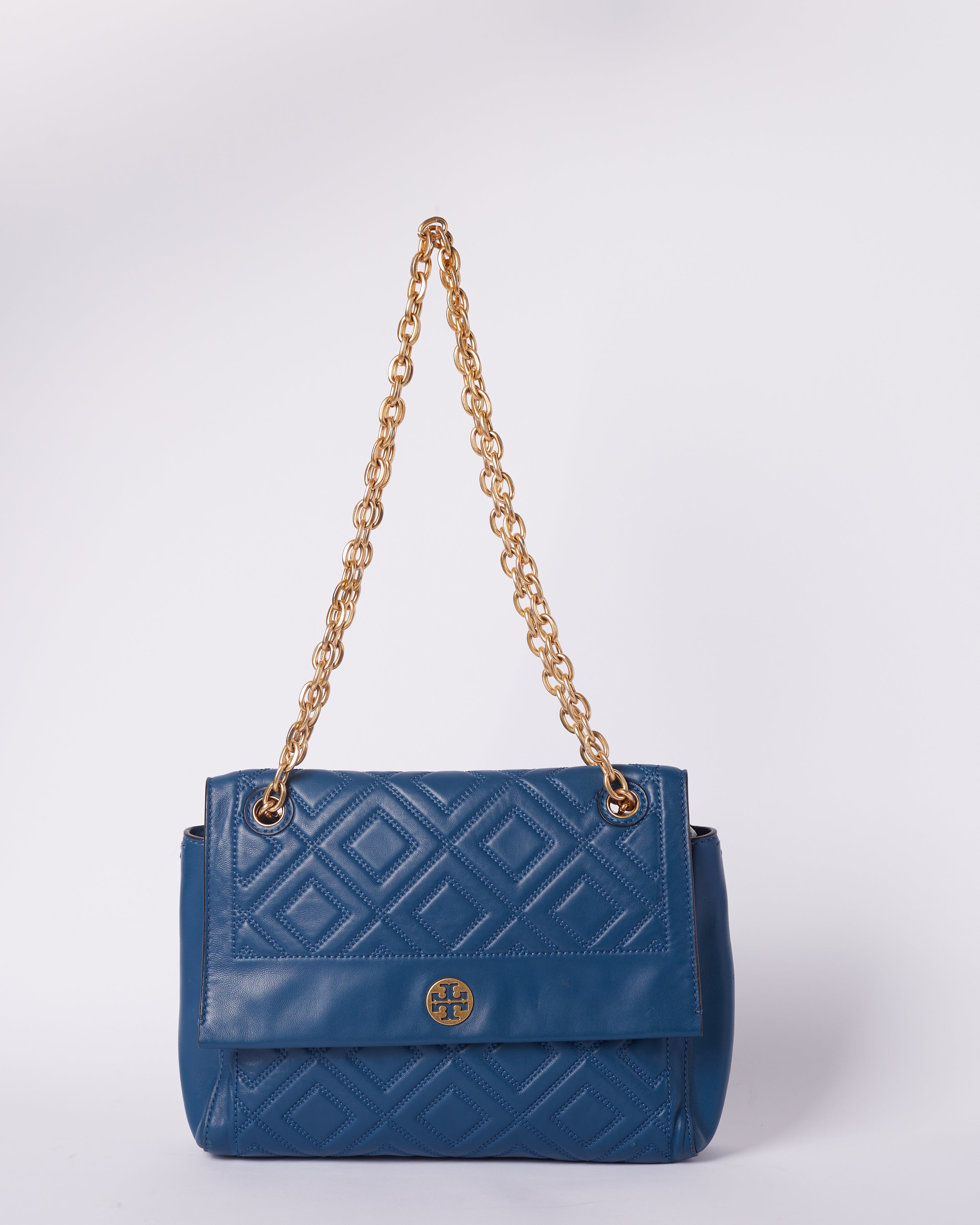 Tory Burch Leather newest Shoulder Bag in Blue