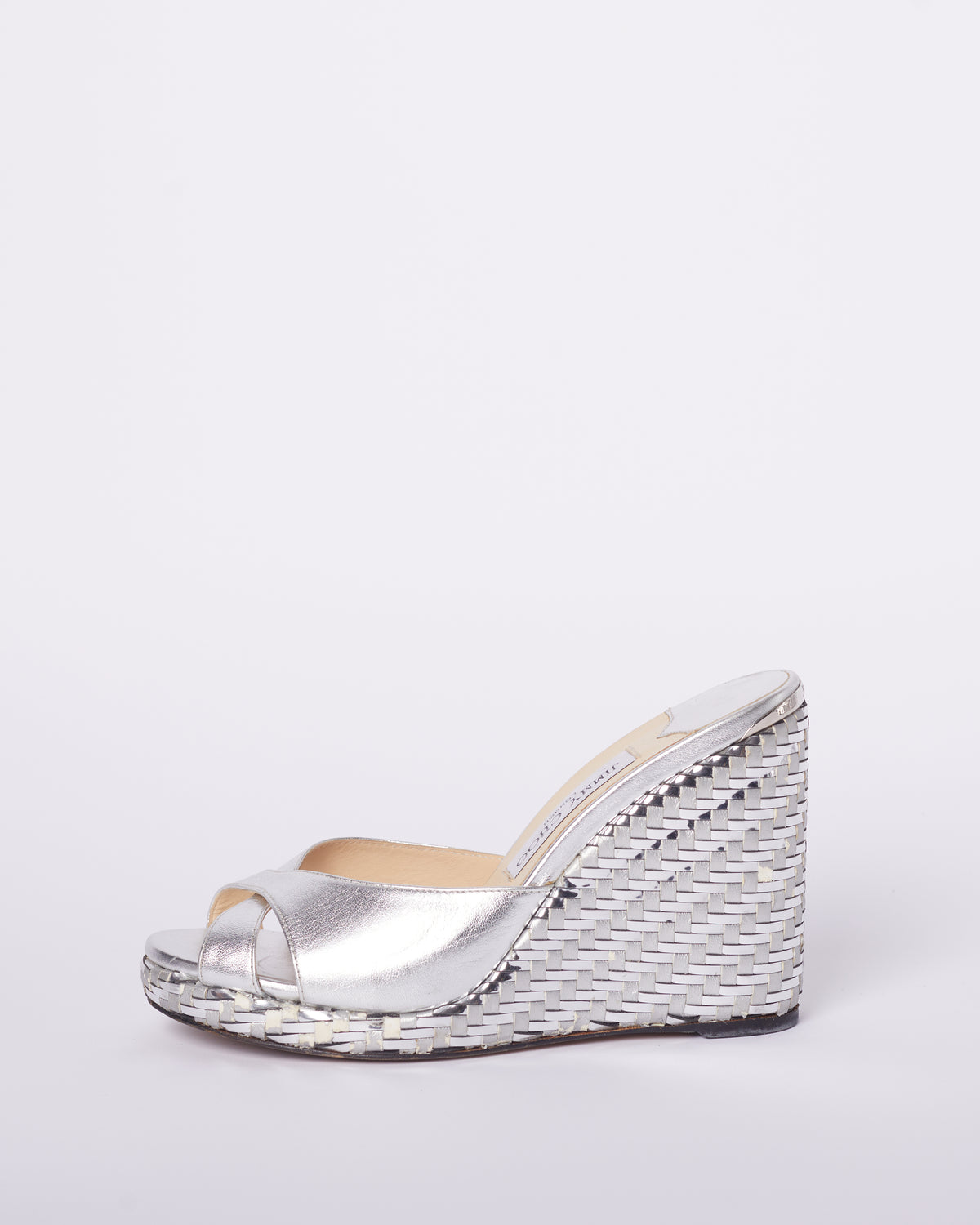 Jimmy Choo Almer Mules In Silver
