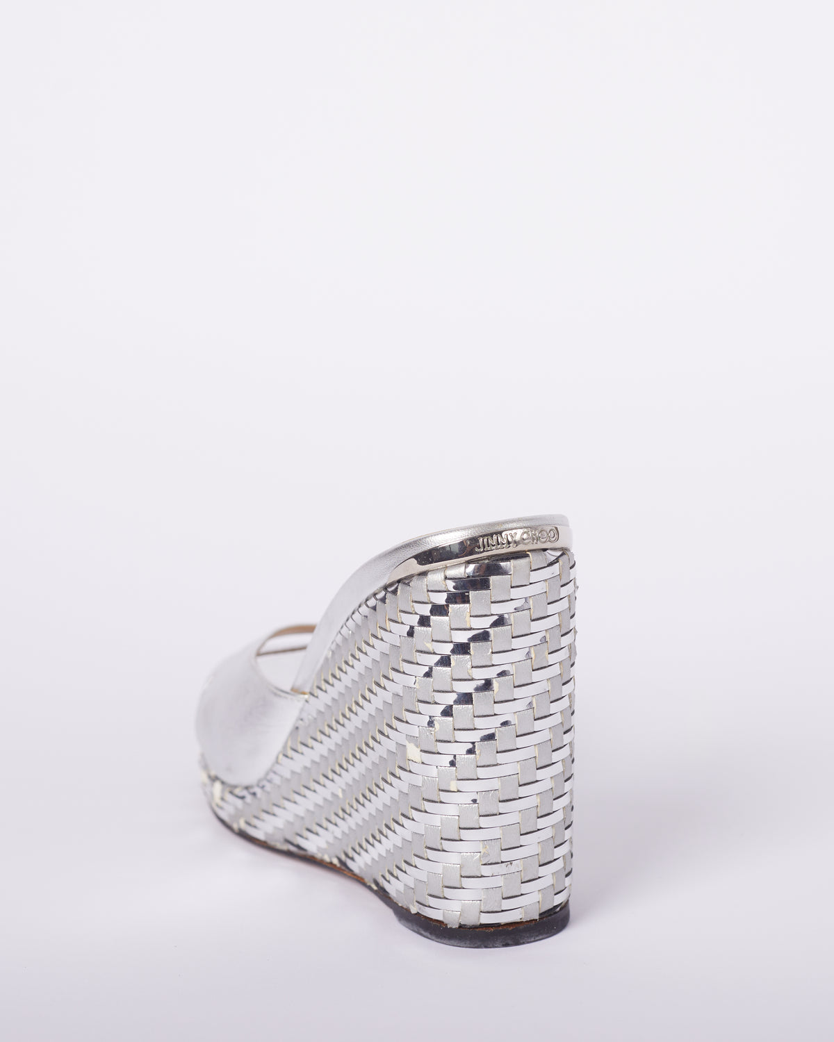 Jimmy Choo Almer Mules In Silver