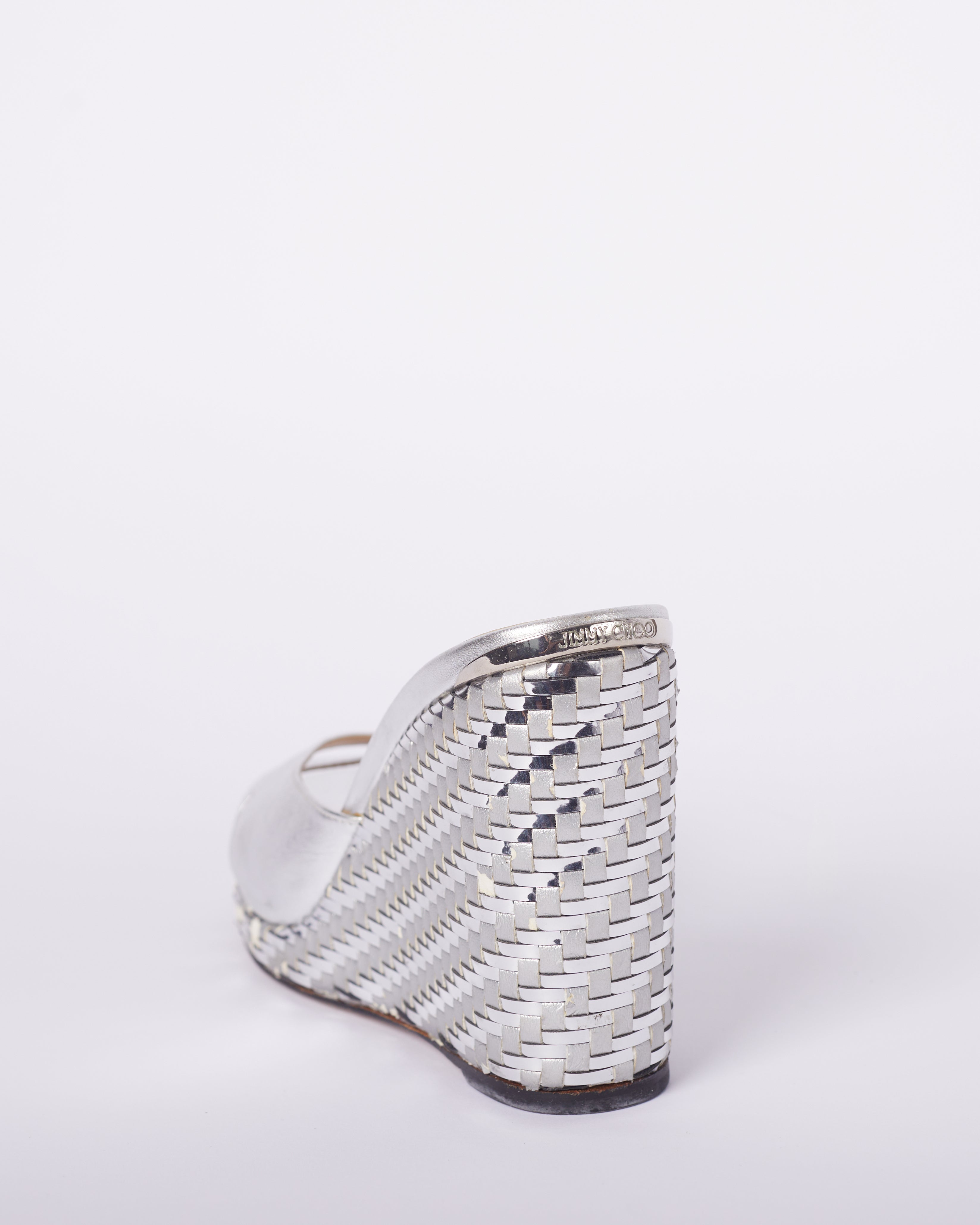 Jimmy Choo Almer Mules In Silver