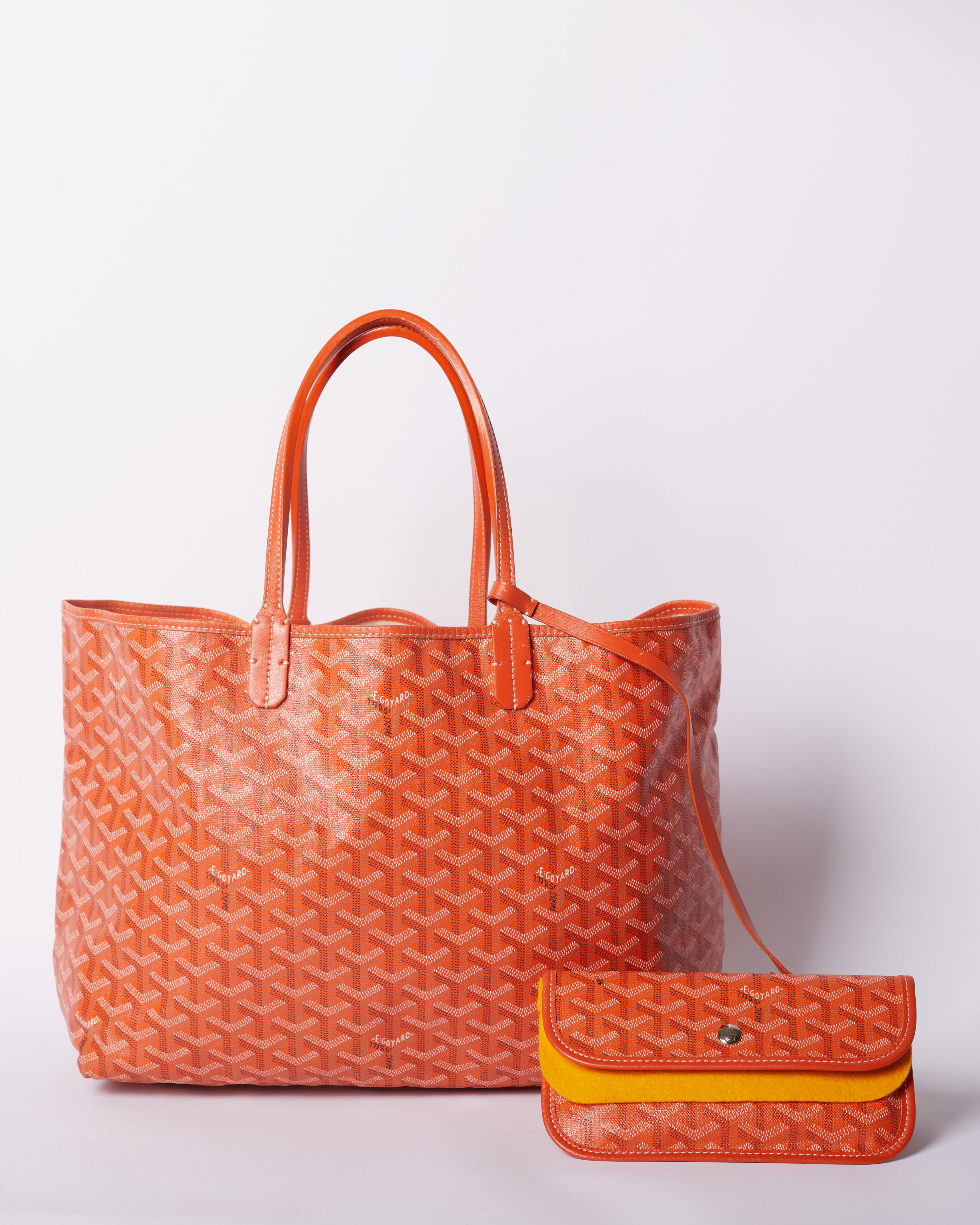 Goyard Saint Laurent PM Tote In Orange