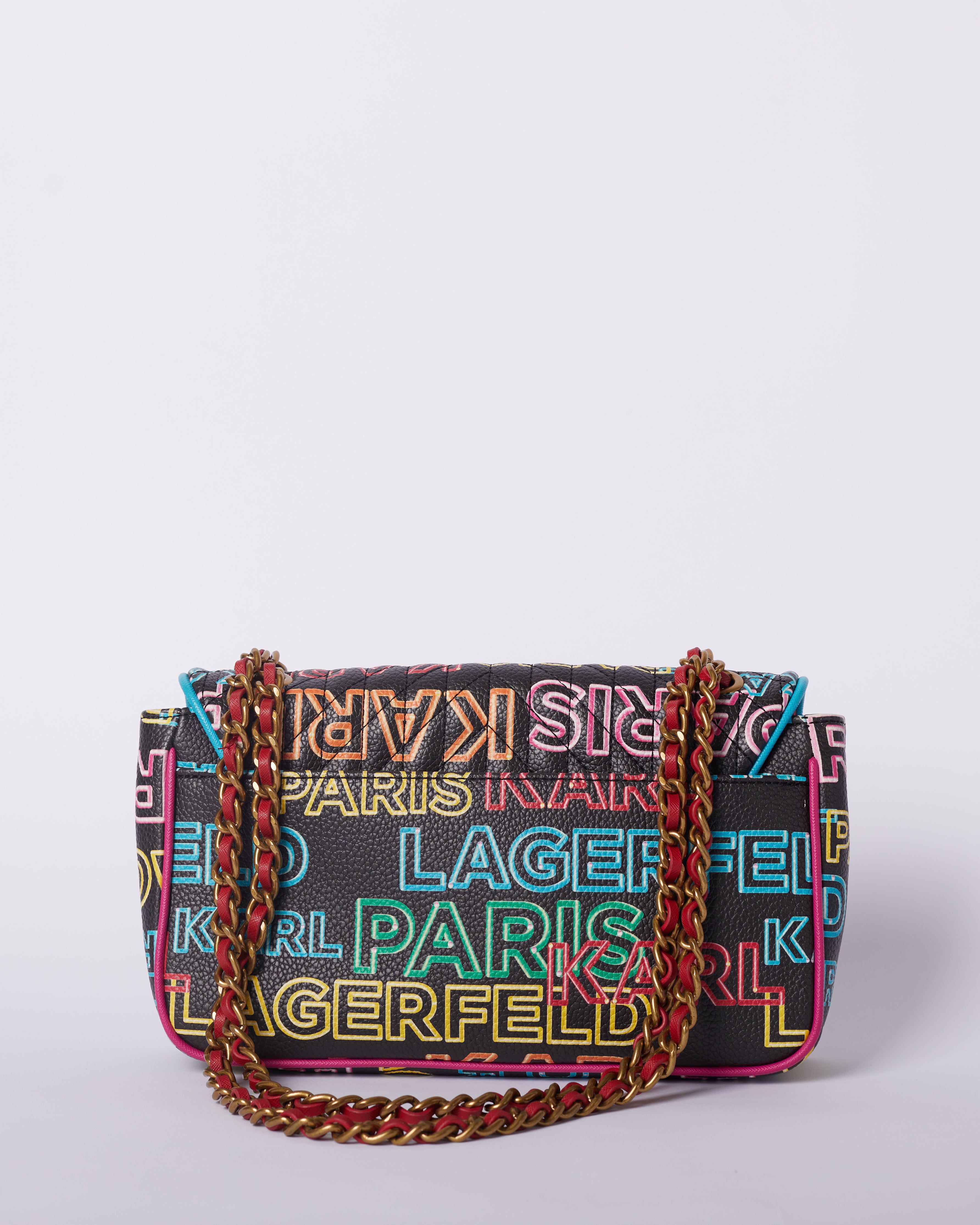 Karl Legarfeld Paris Neon Agyness Crossbody Shoulder Bag