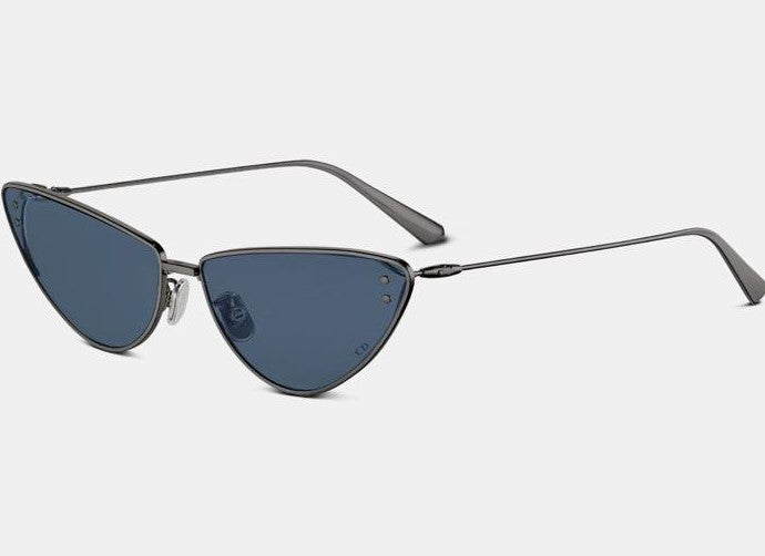 NewDior MissDior B1U Blue & Ruthenium-Finish Metal Butterfly Sunglasses