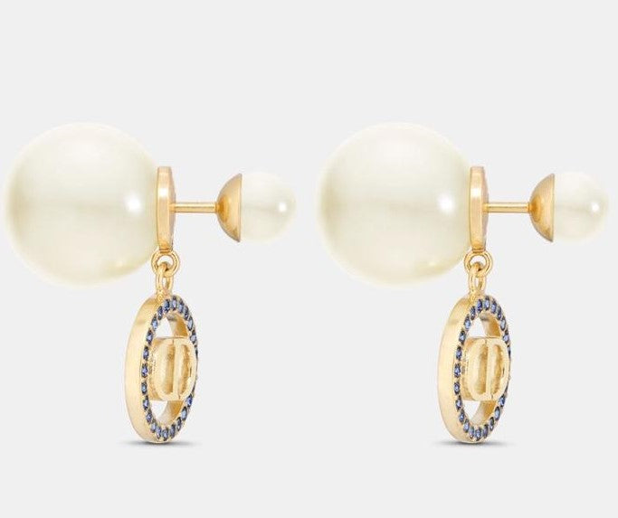 New Dior Tribales Earrings In Gold Finish Metal