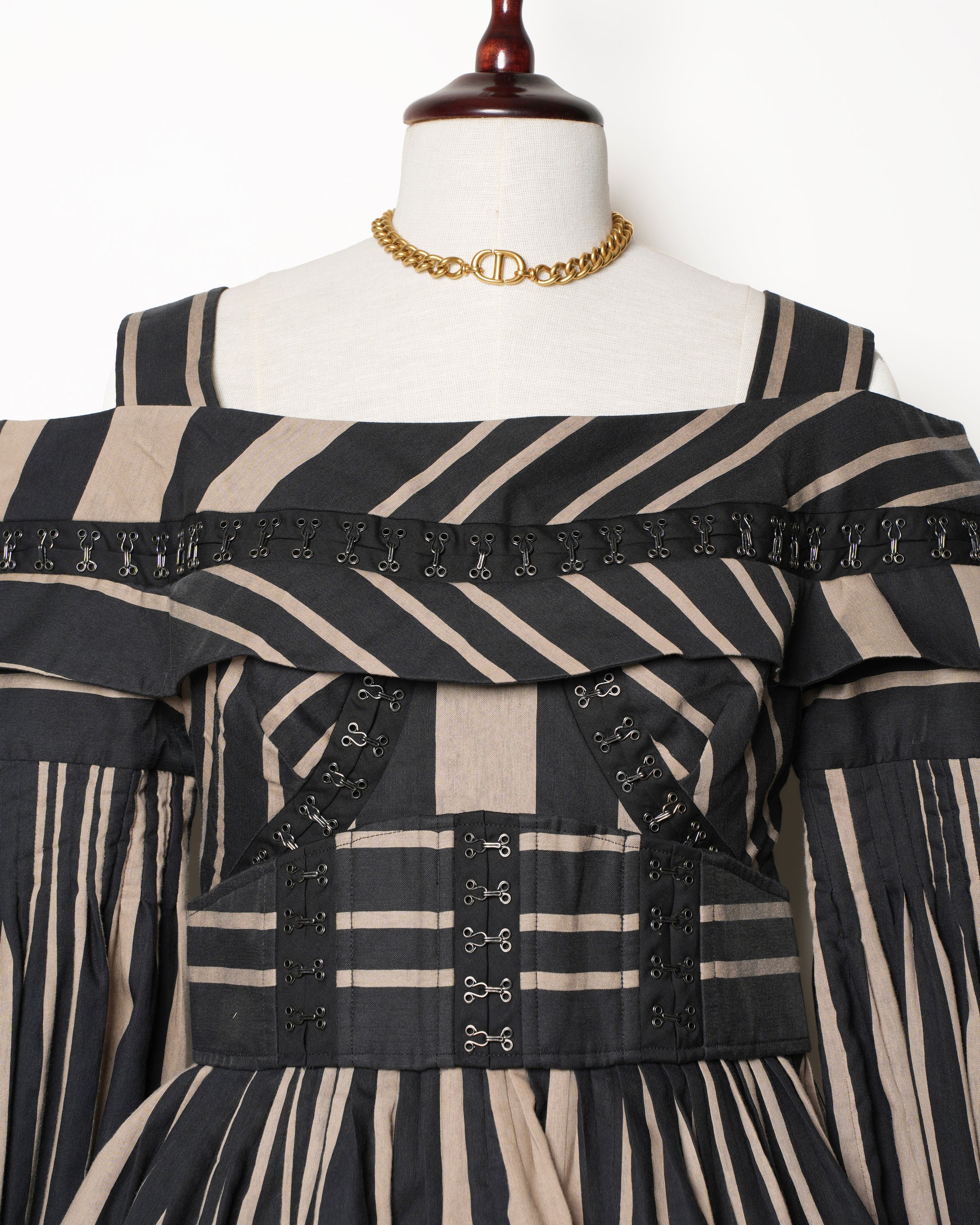 Acler Hook Detailed Stripe Top