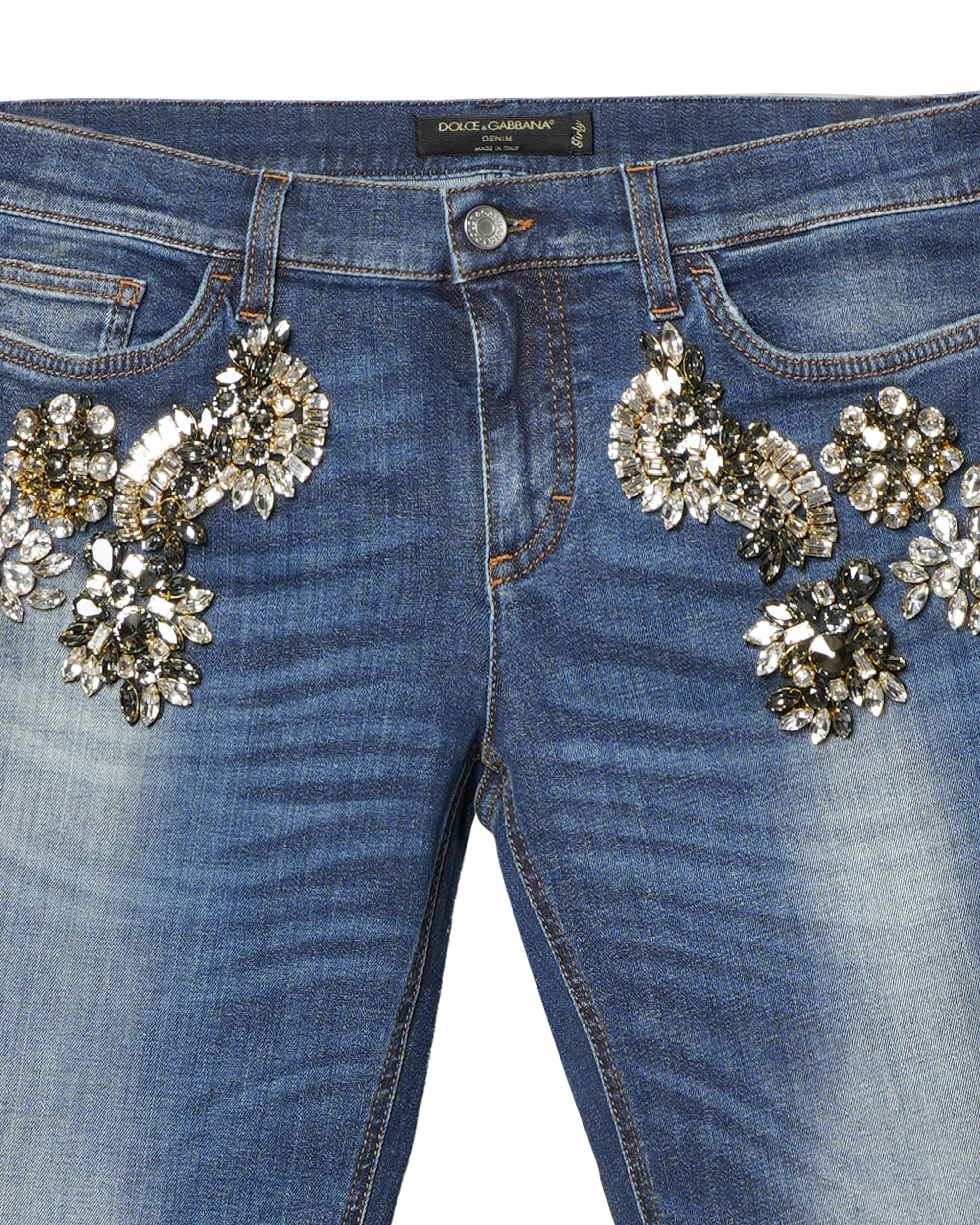 Dolce and outlet gabbana embroidered jeans