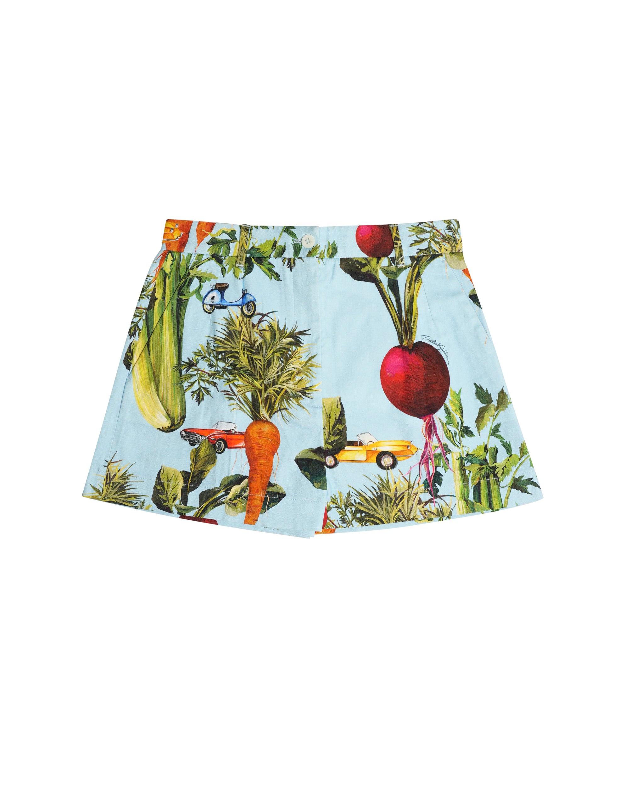 Dolce & Gabbana Multicolour Vegetable Print Shorts