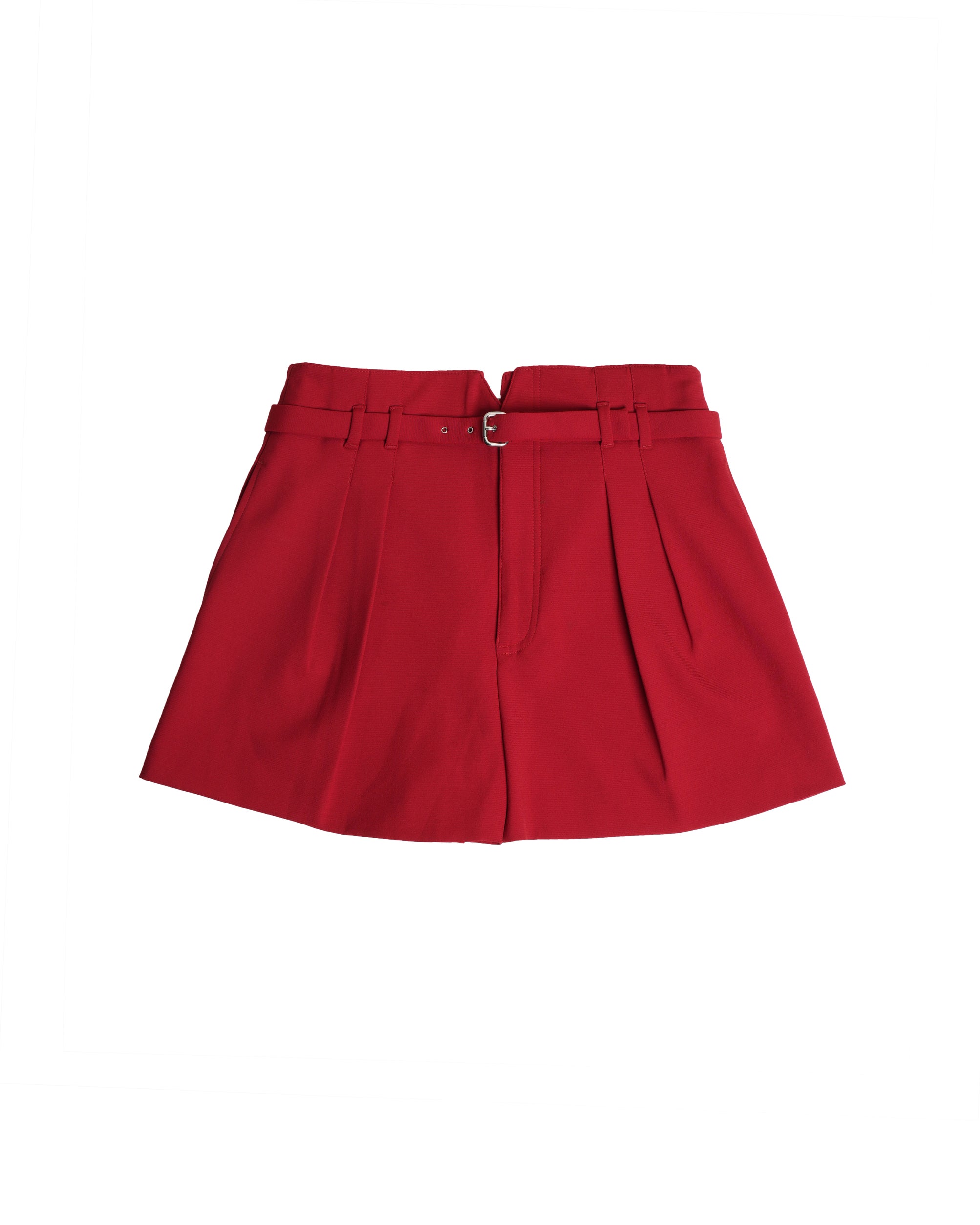Red Valentino Garavani Pleated Toile Shorts