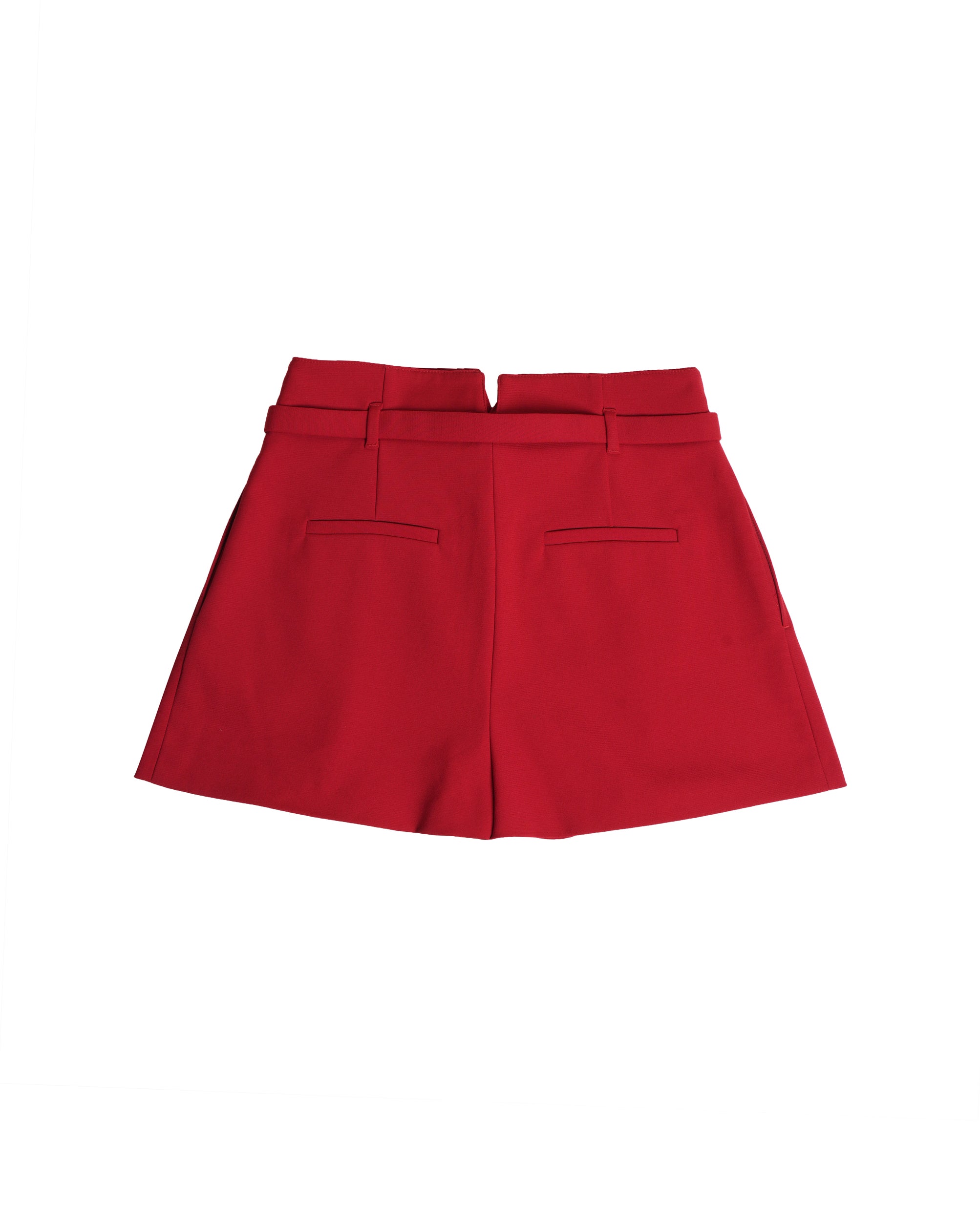 Red Valentino Garavani Pleated Toile Shorts