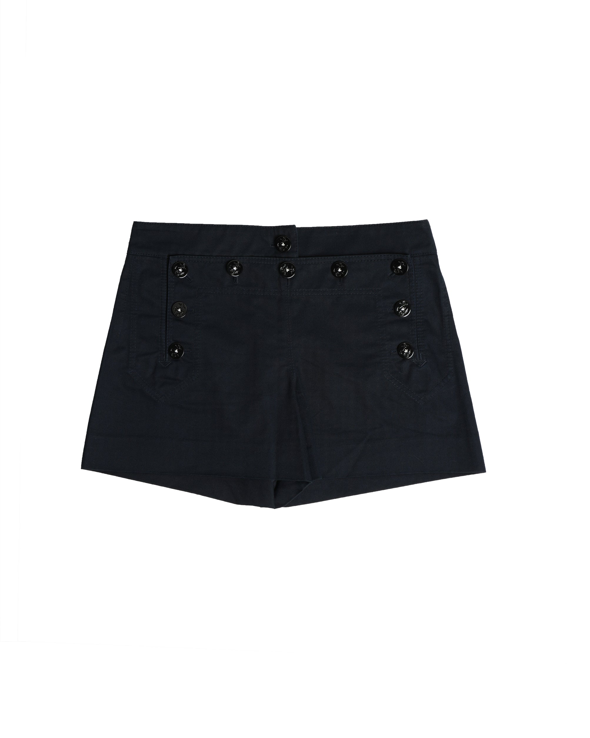 Dolce & Gabbana Anchor Button Gabardine Shorts