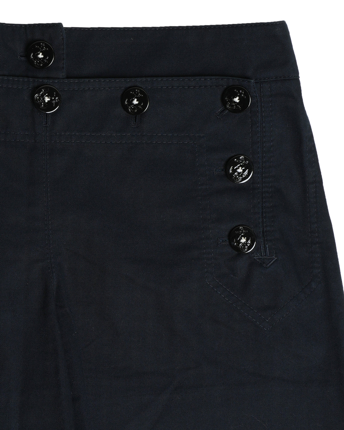Dolce & Gabbana Anchor Button Gabardine Shorts