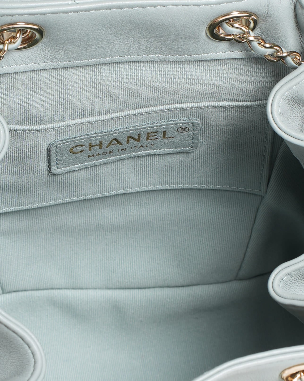 Chanel Small Duma Lambskin Backpack in Light Blue