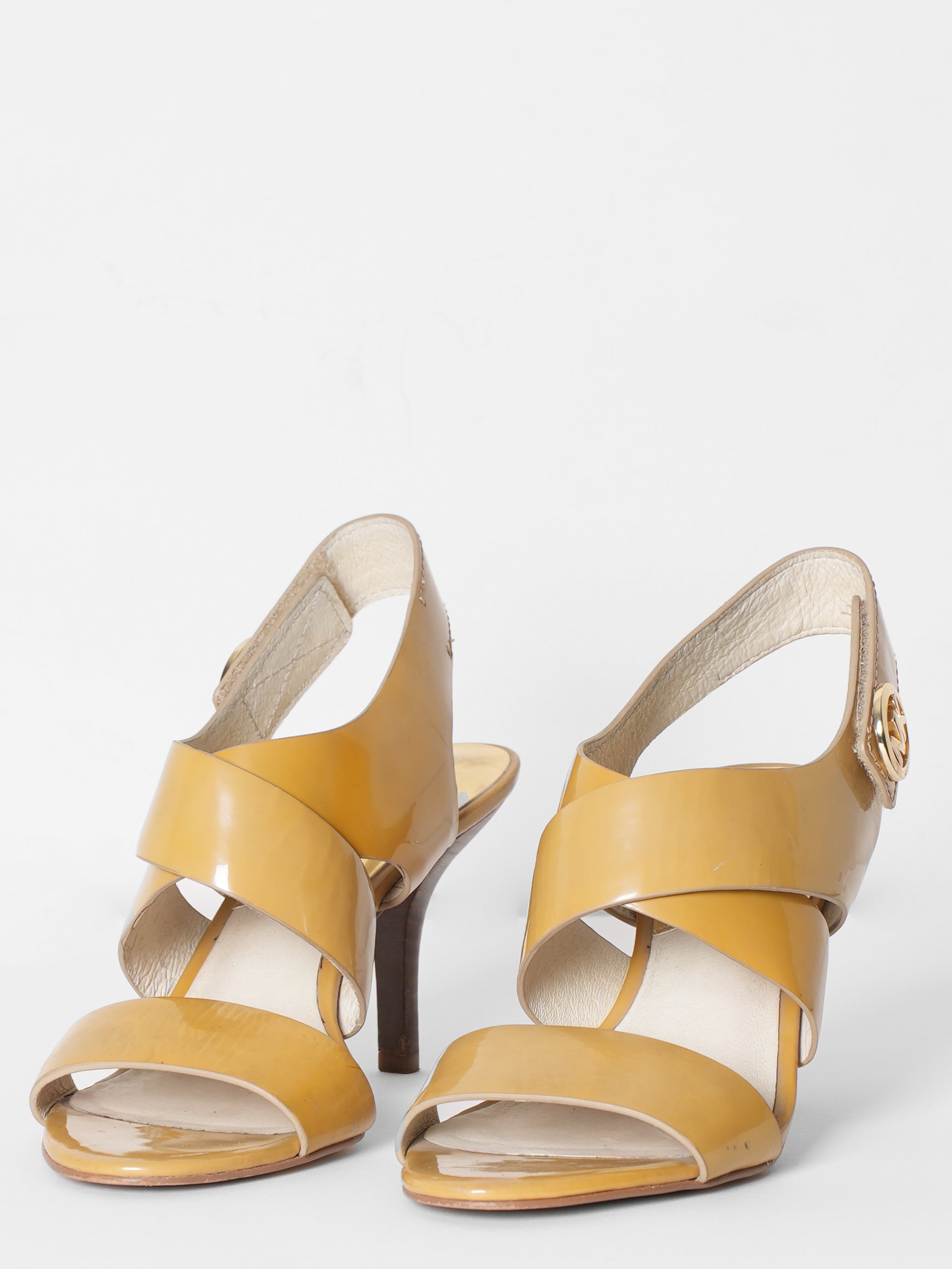 Michael Kors Sling Back Patent Leather Sandals