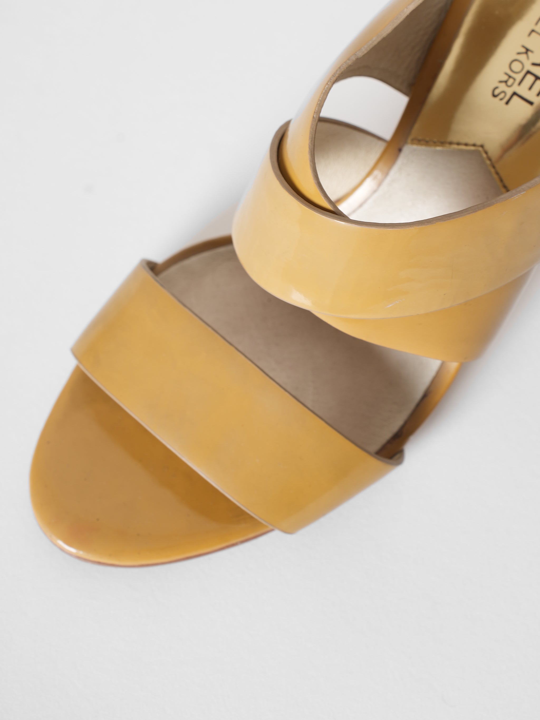Michael Kors Sling Back Patent Leather Sandals