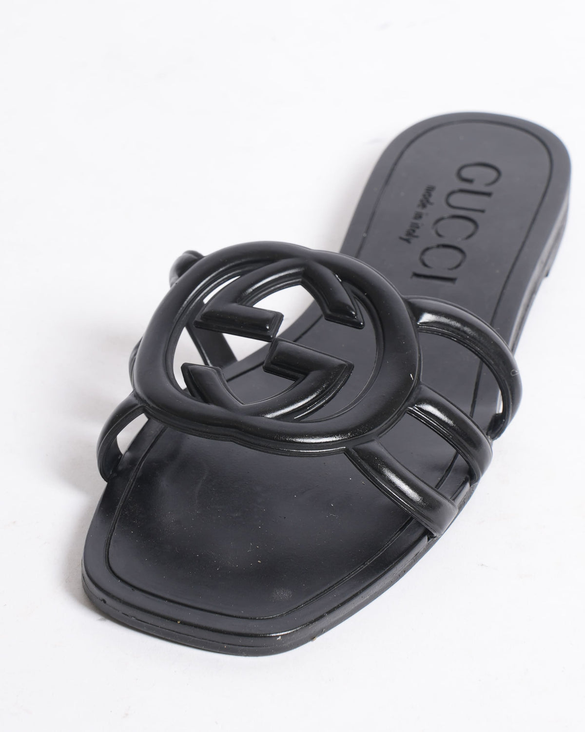 New Gucci Women's G slide sandal